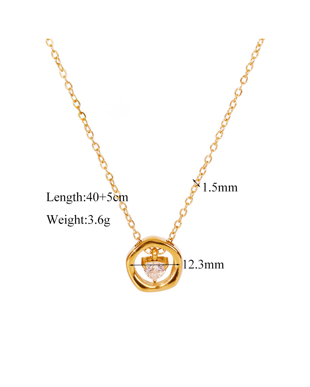 Floating Heart Necklace