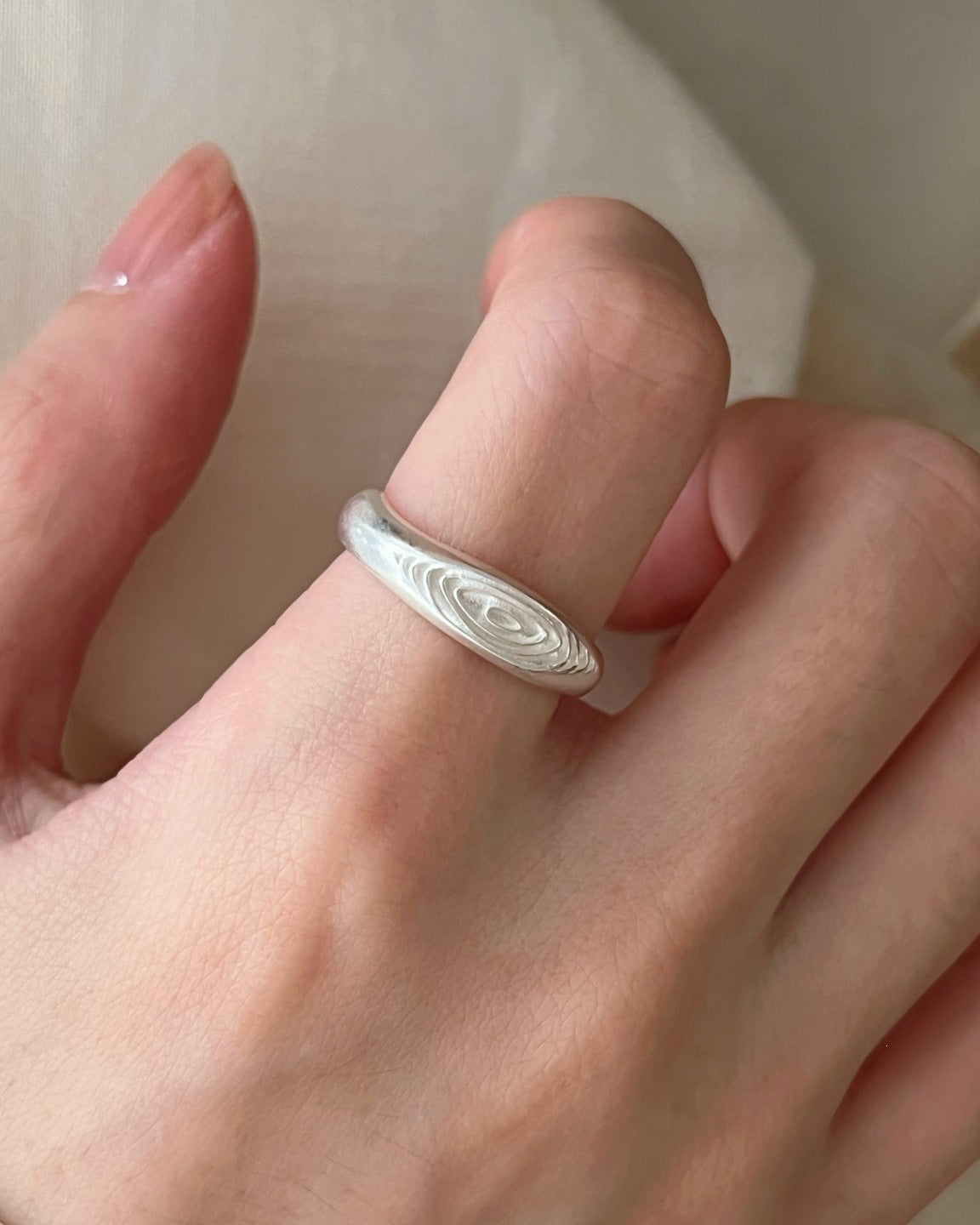 Water Ripple Open Ring