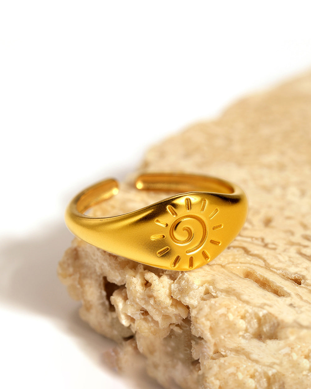 Sun Spiral Open Ring