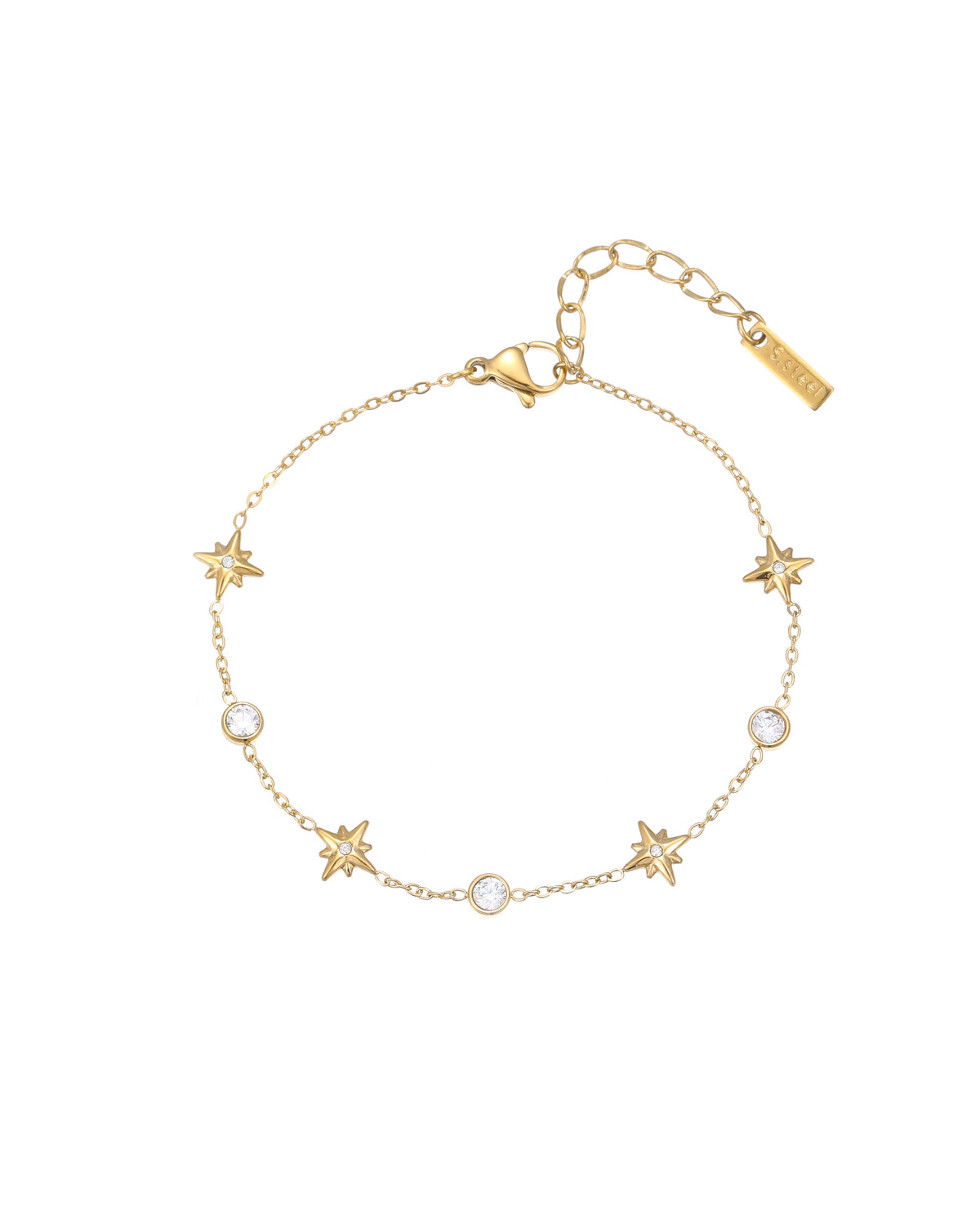 Hexagram Star Zircon Bracelet