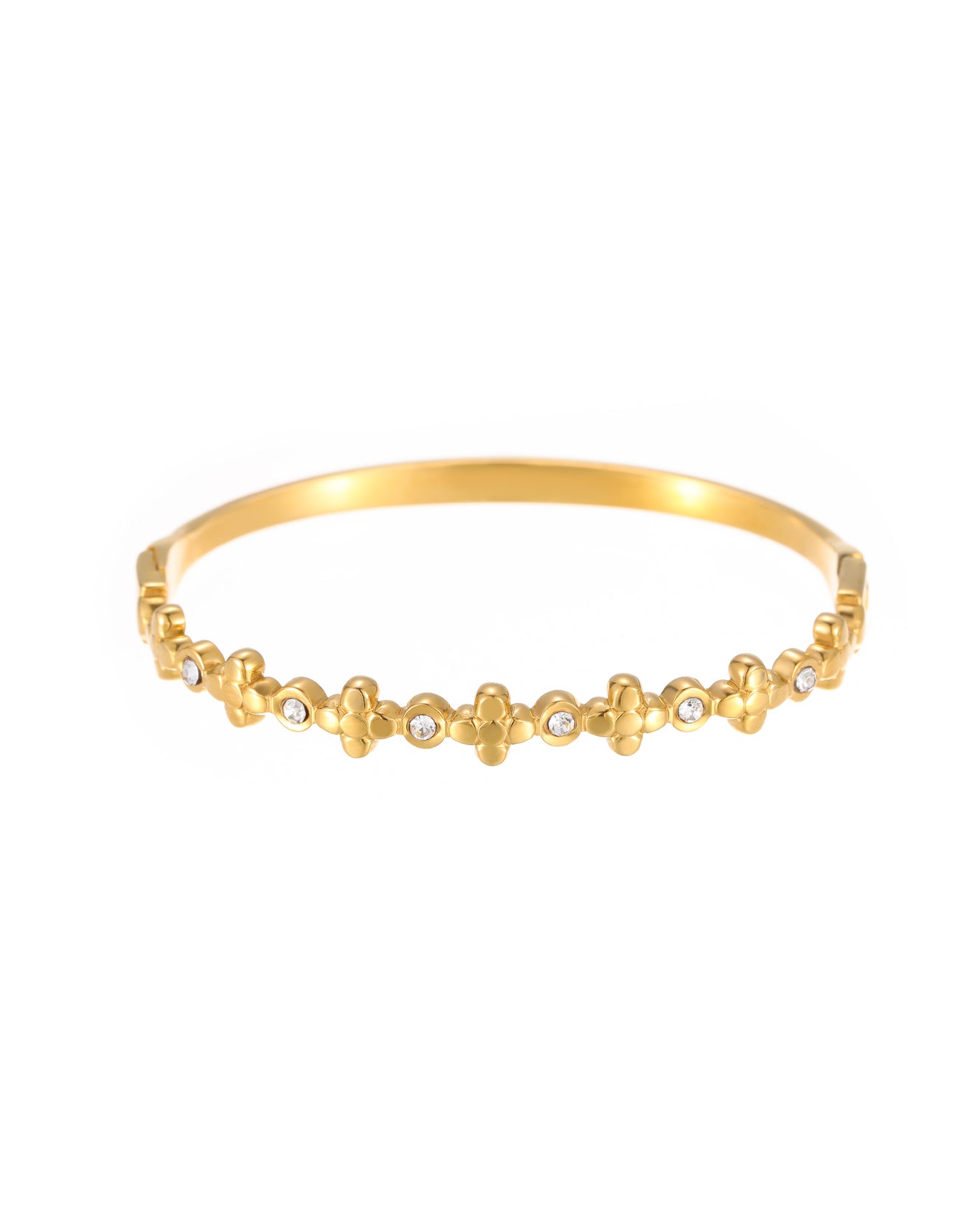 Four-Leaf Clover Bangle