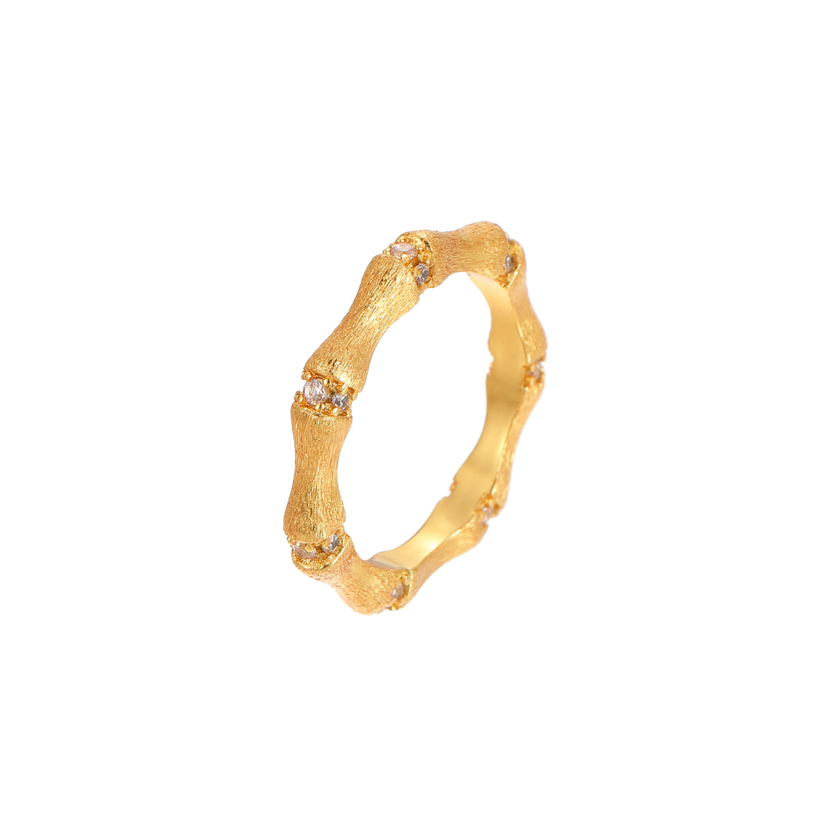 Vintage Satin Bamboo Ring