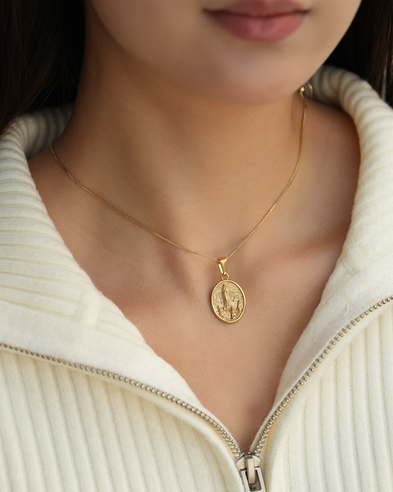 Our Lady of Fatima Apparition Medallion