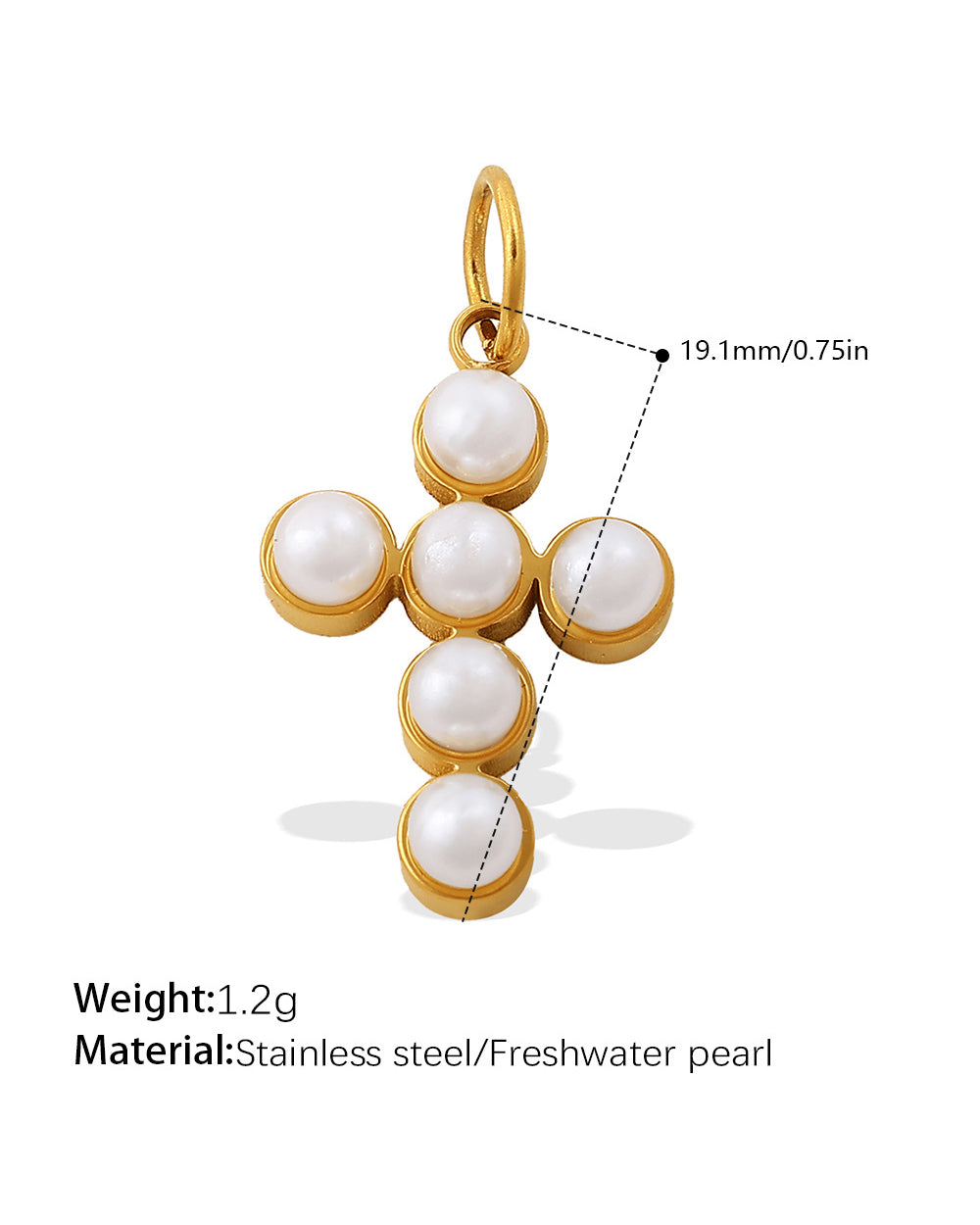 Pearl Cross Pendant