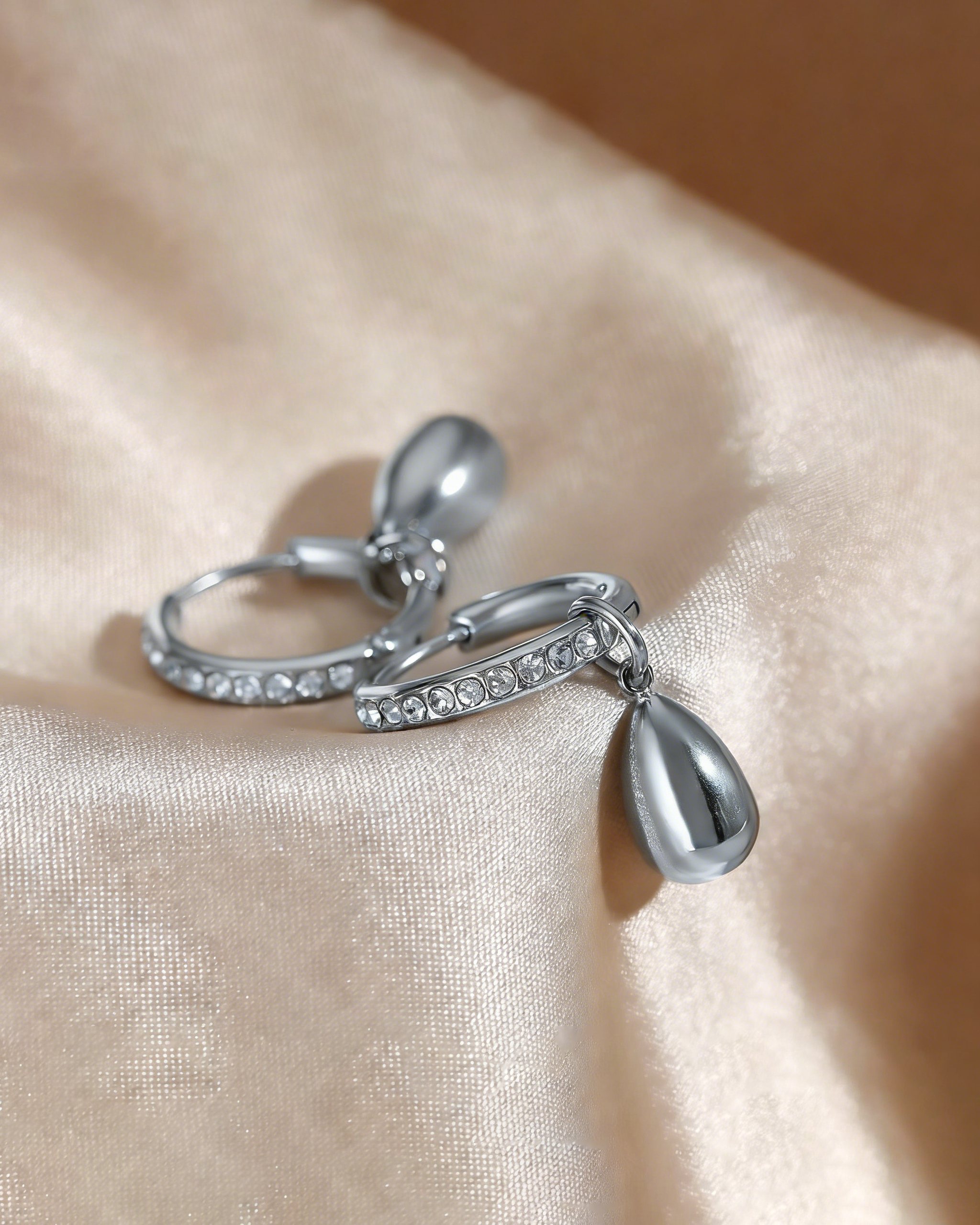 Chic Teardrop Hoop Earrings