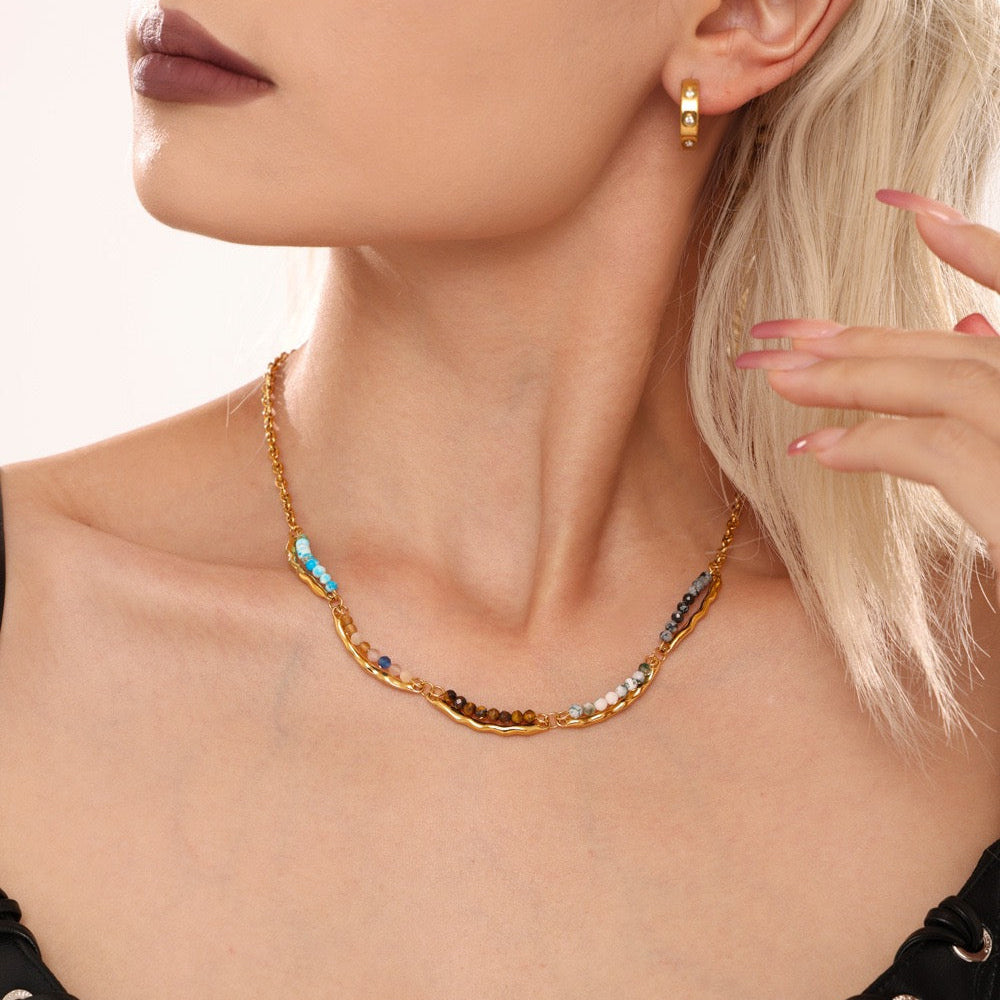 gold choker gold necklace
