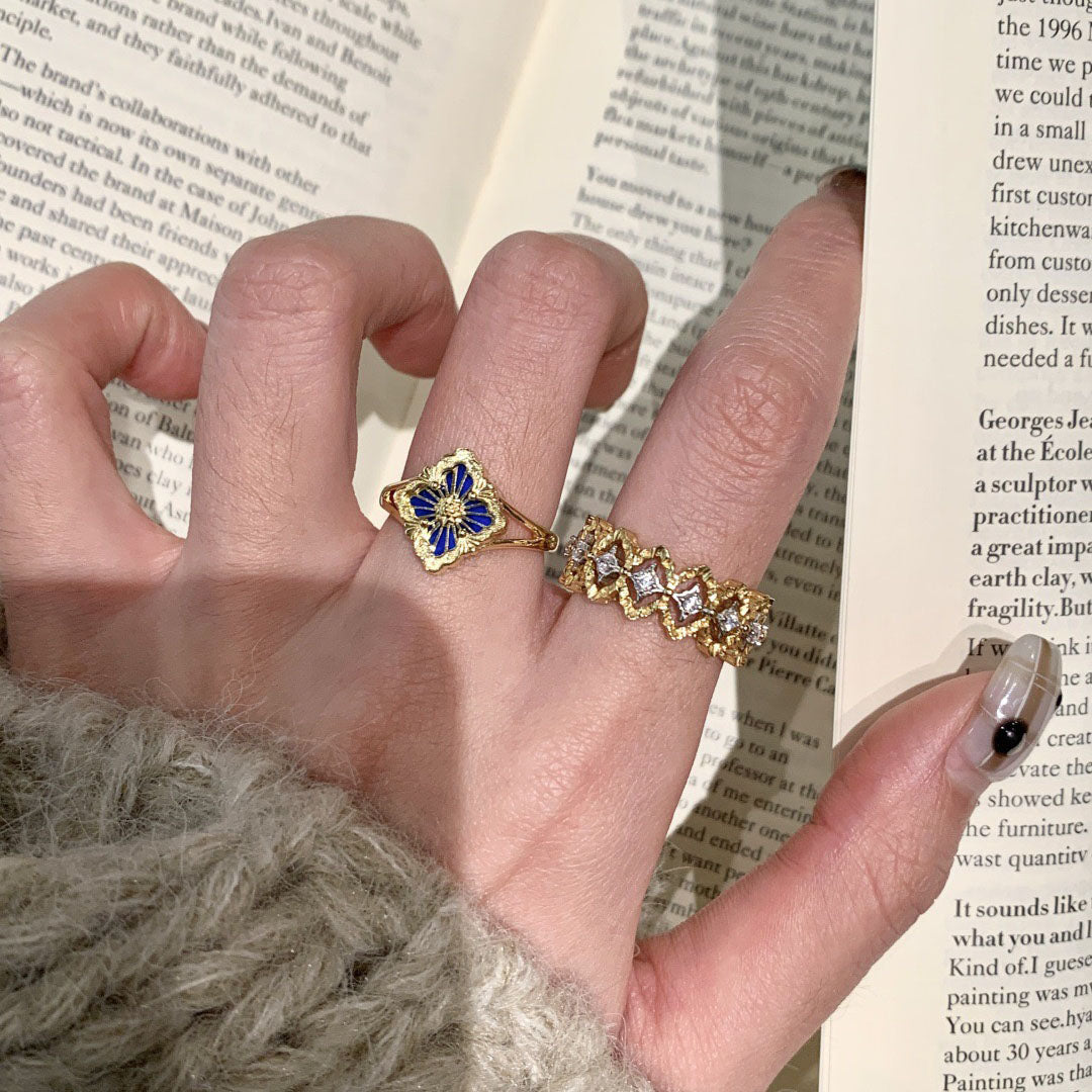 Lace Retro Open Ring