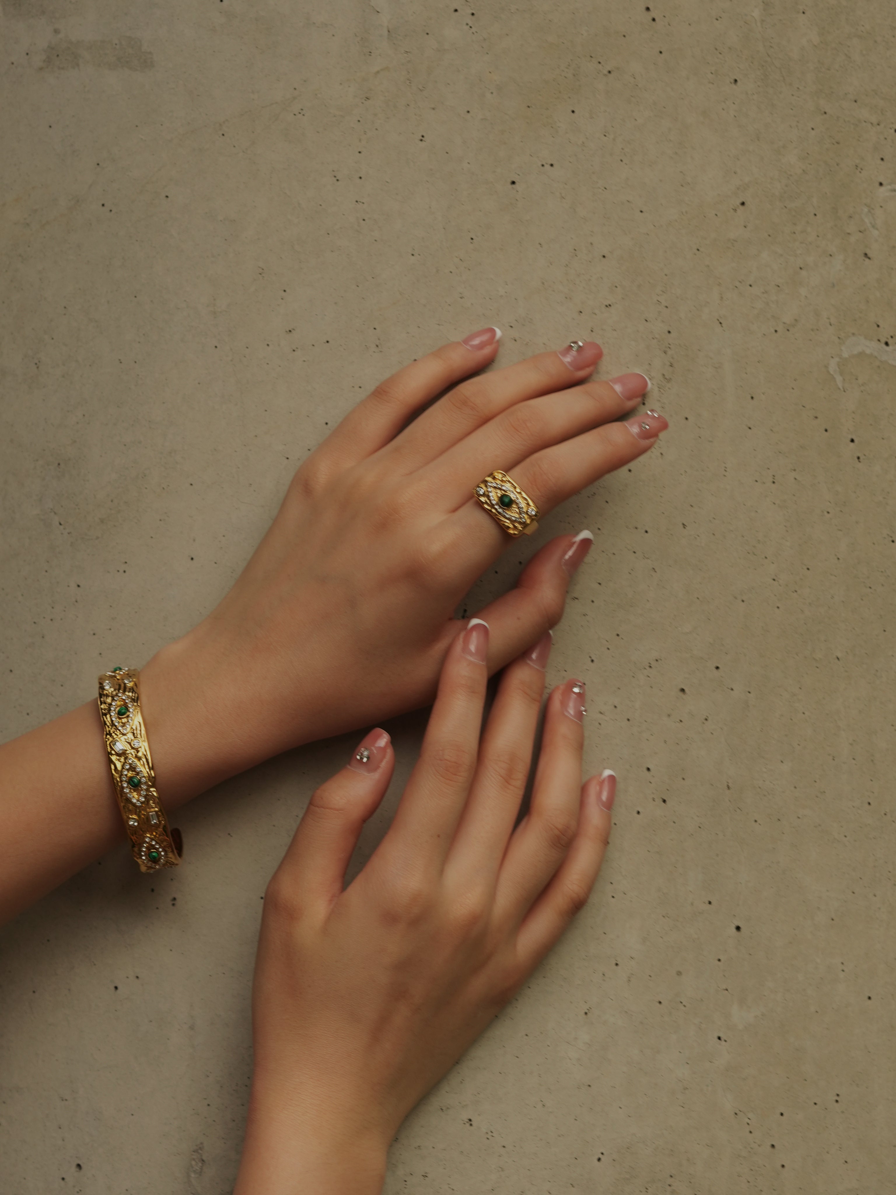 Vintage Evil Eye Gold Ring – Turquoise Evil Eye Ring Jewelry for Women