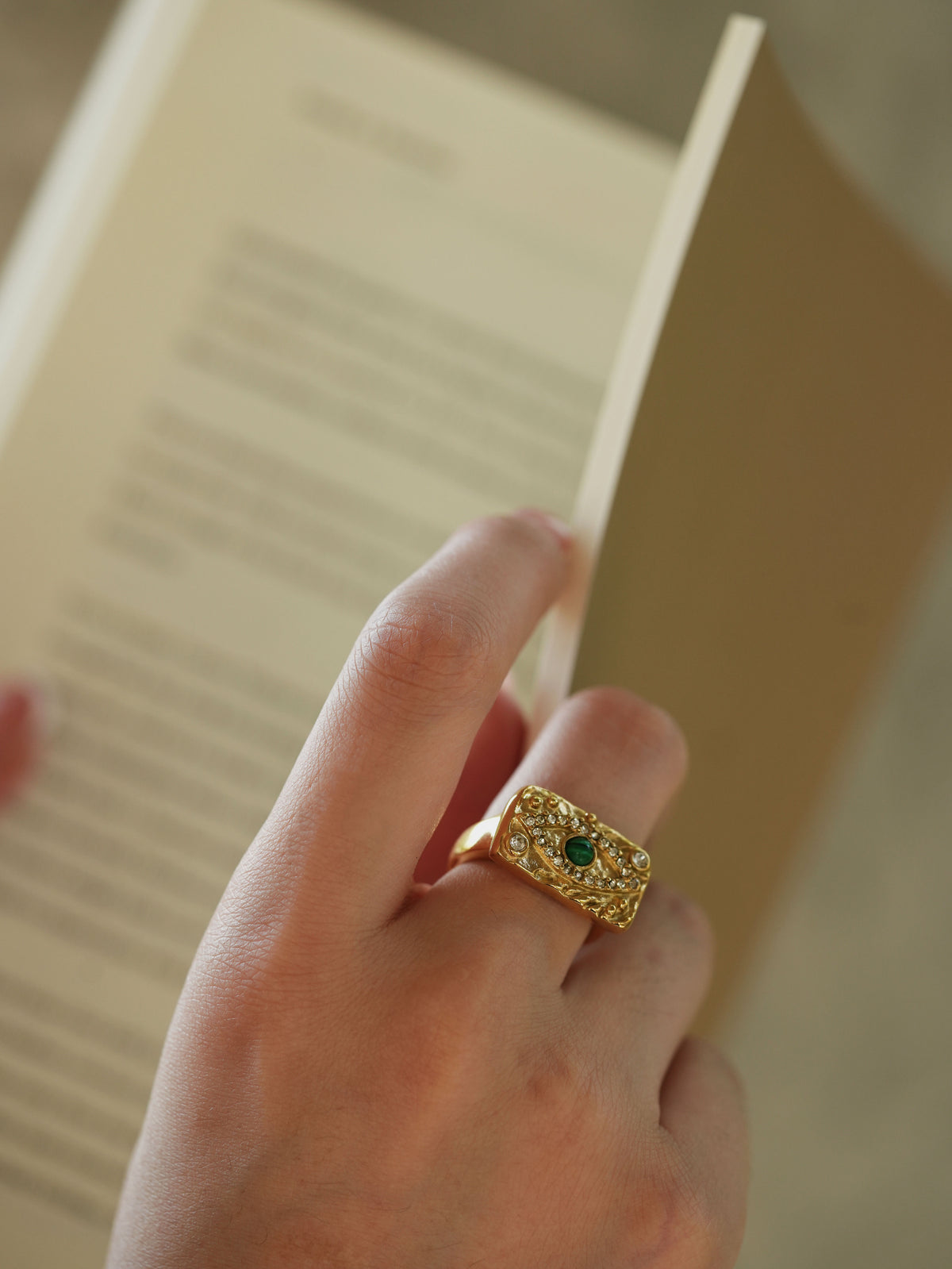Evil Eye Protective Gold Ring