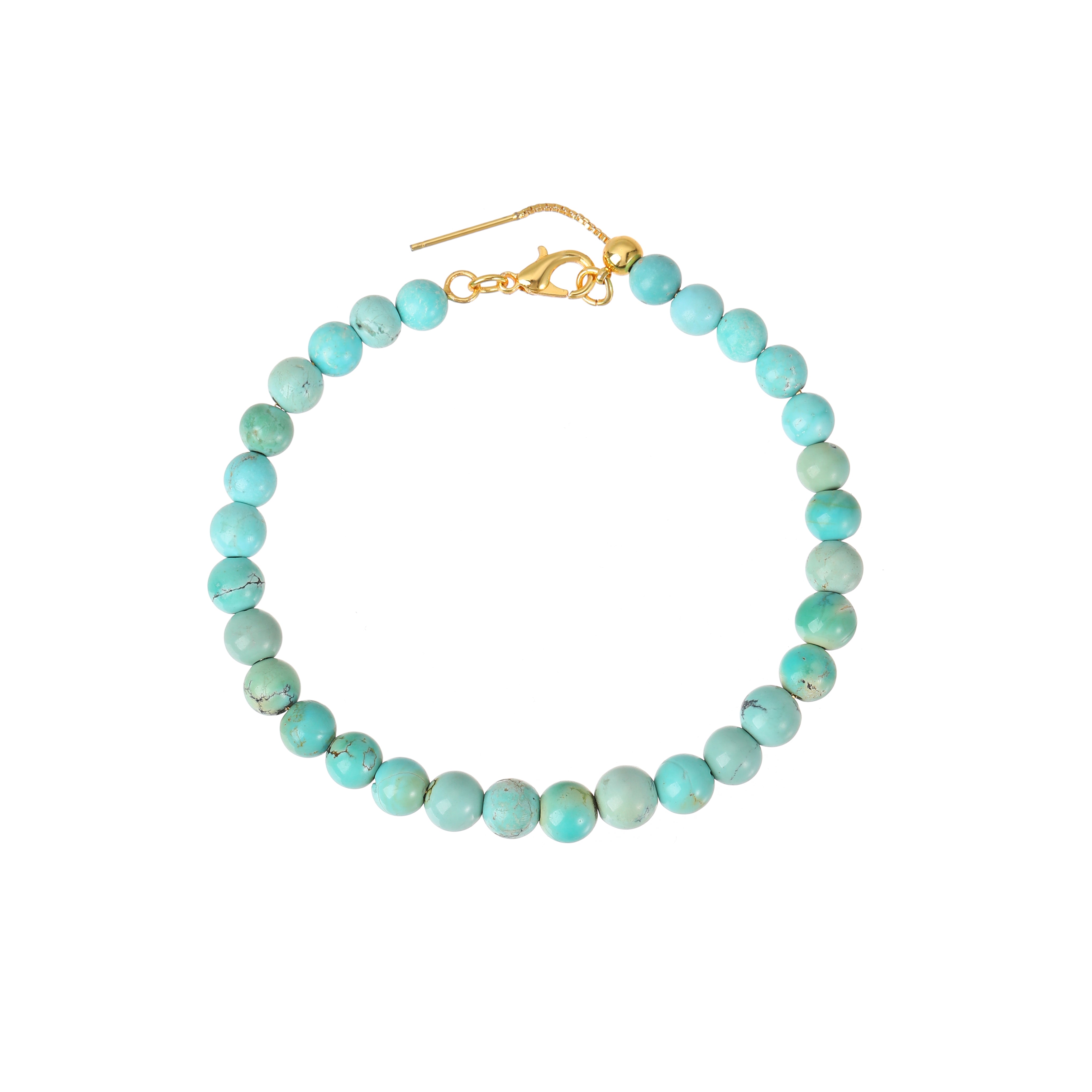 Natural Turquoise Beaded Bracelet
