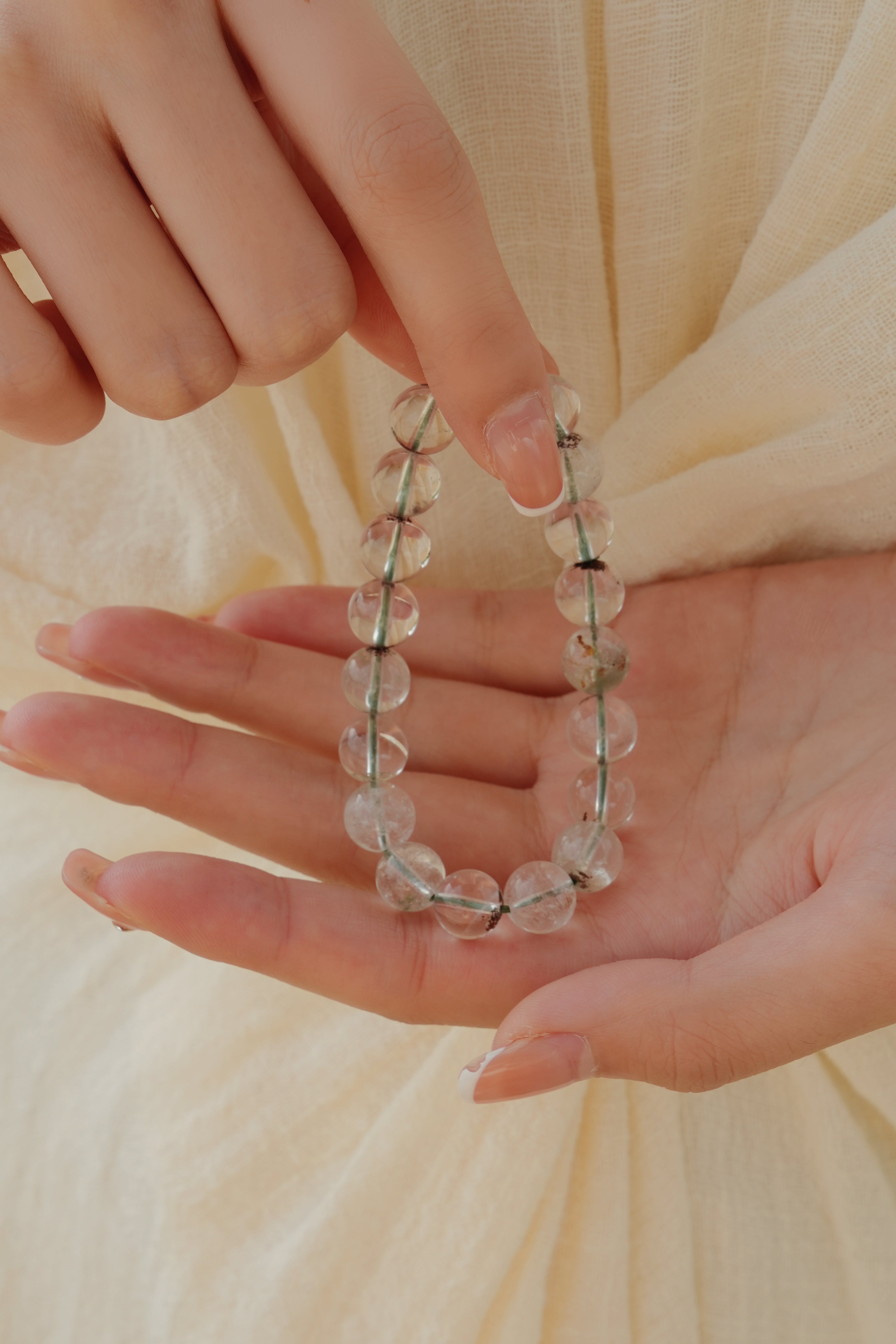 Natural Green Ghost Phantom Bracelet