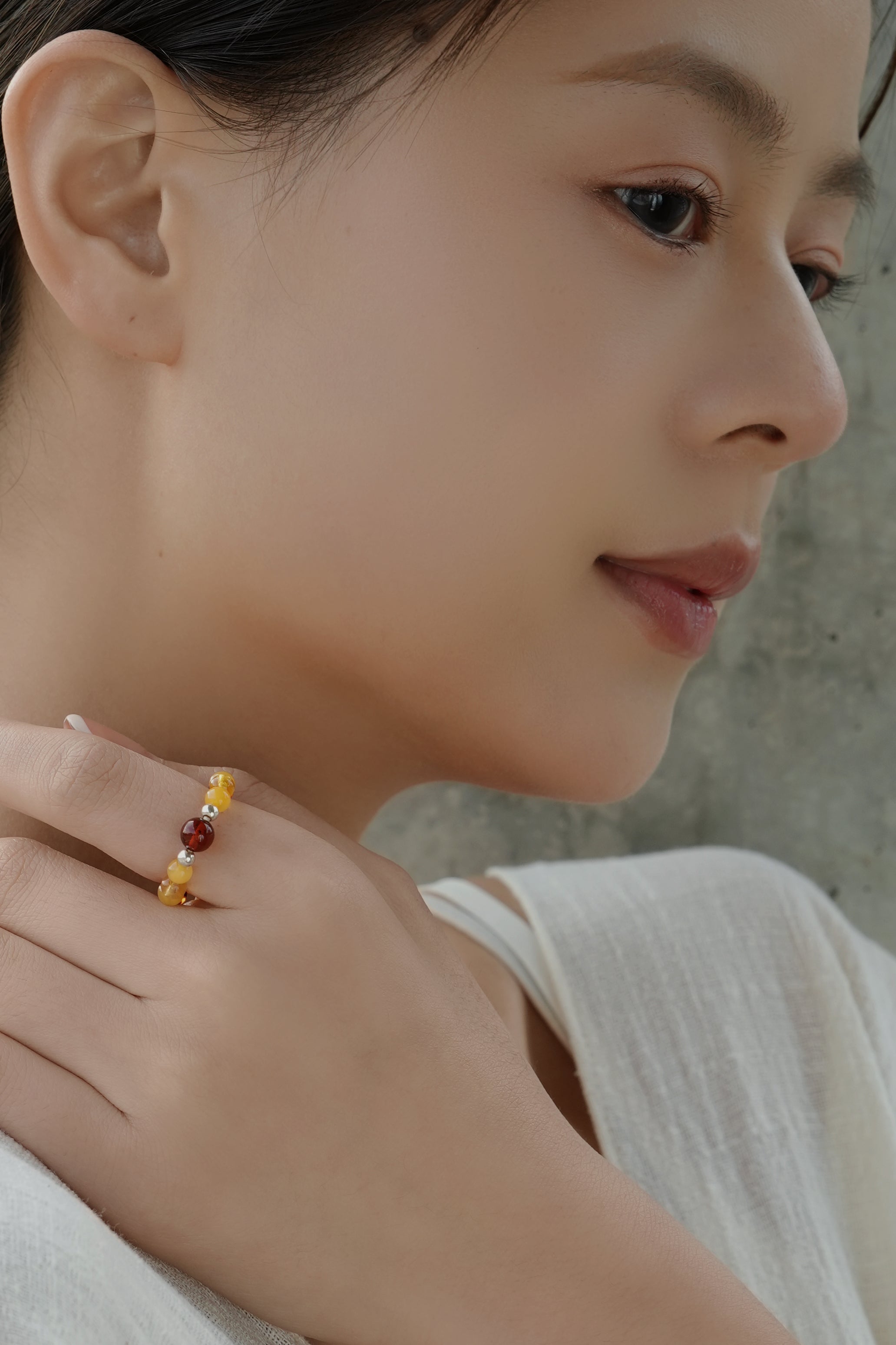 Natural Amber Ring