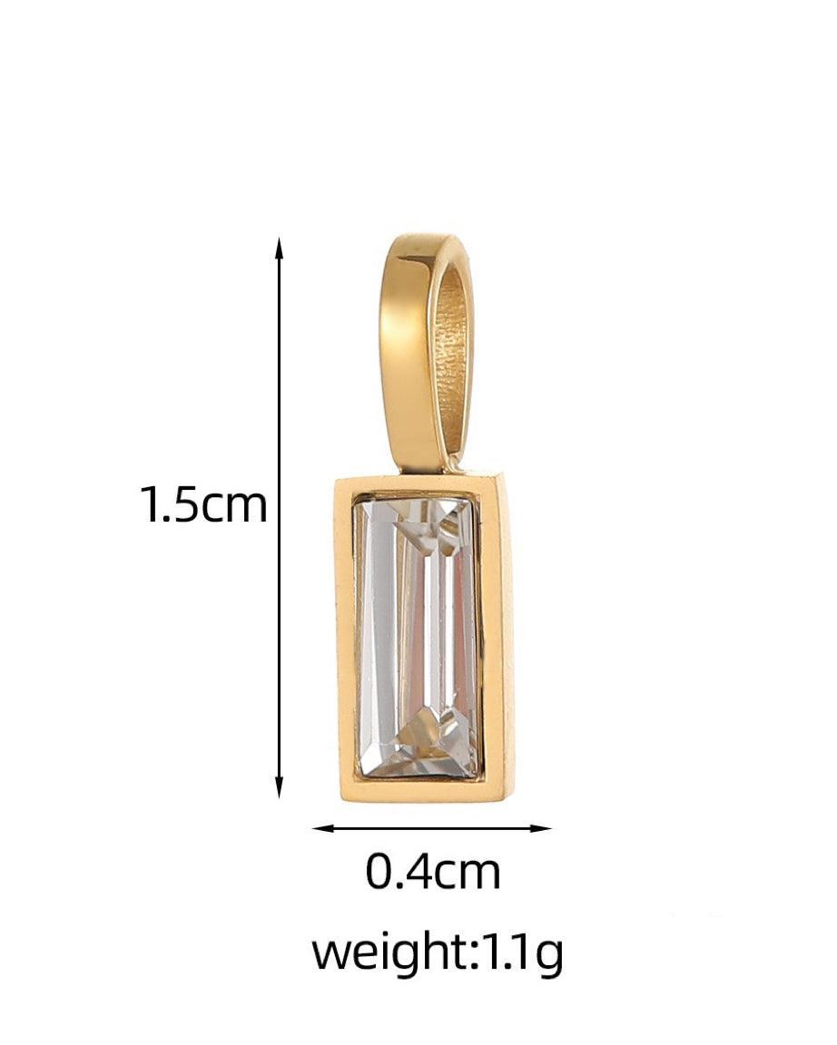 April Birthstone Charm