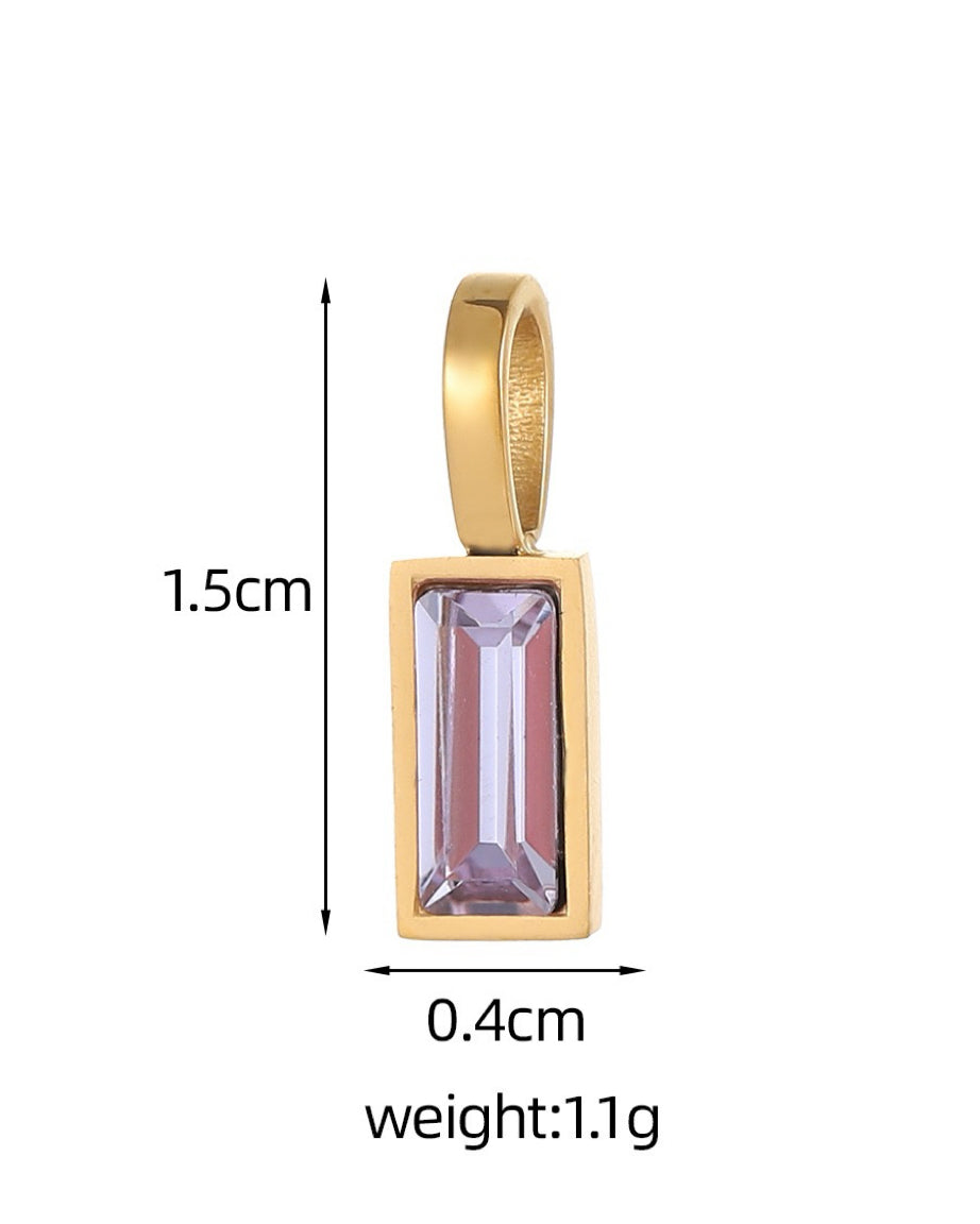 February Birthstone Charm