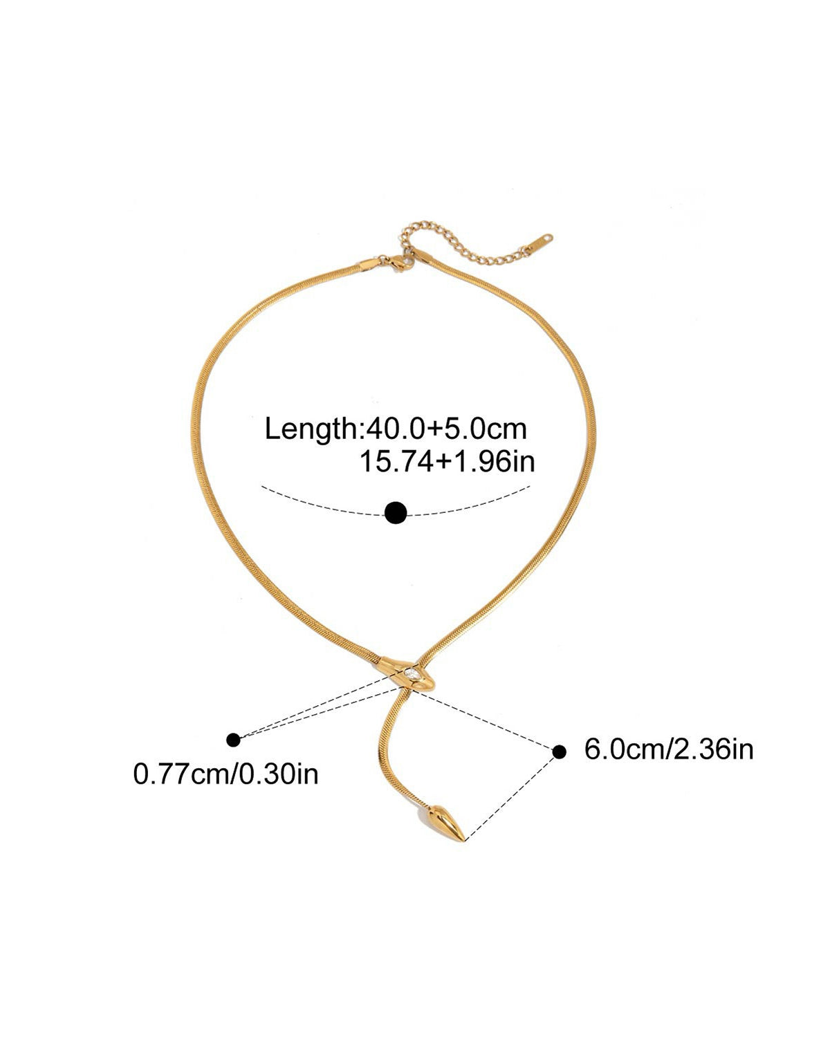 Snake Chain Y-Necklace