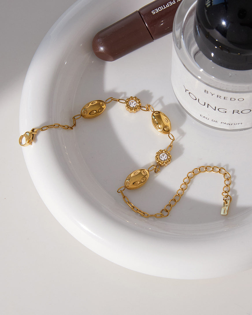 Zircon Flowers Bracelet