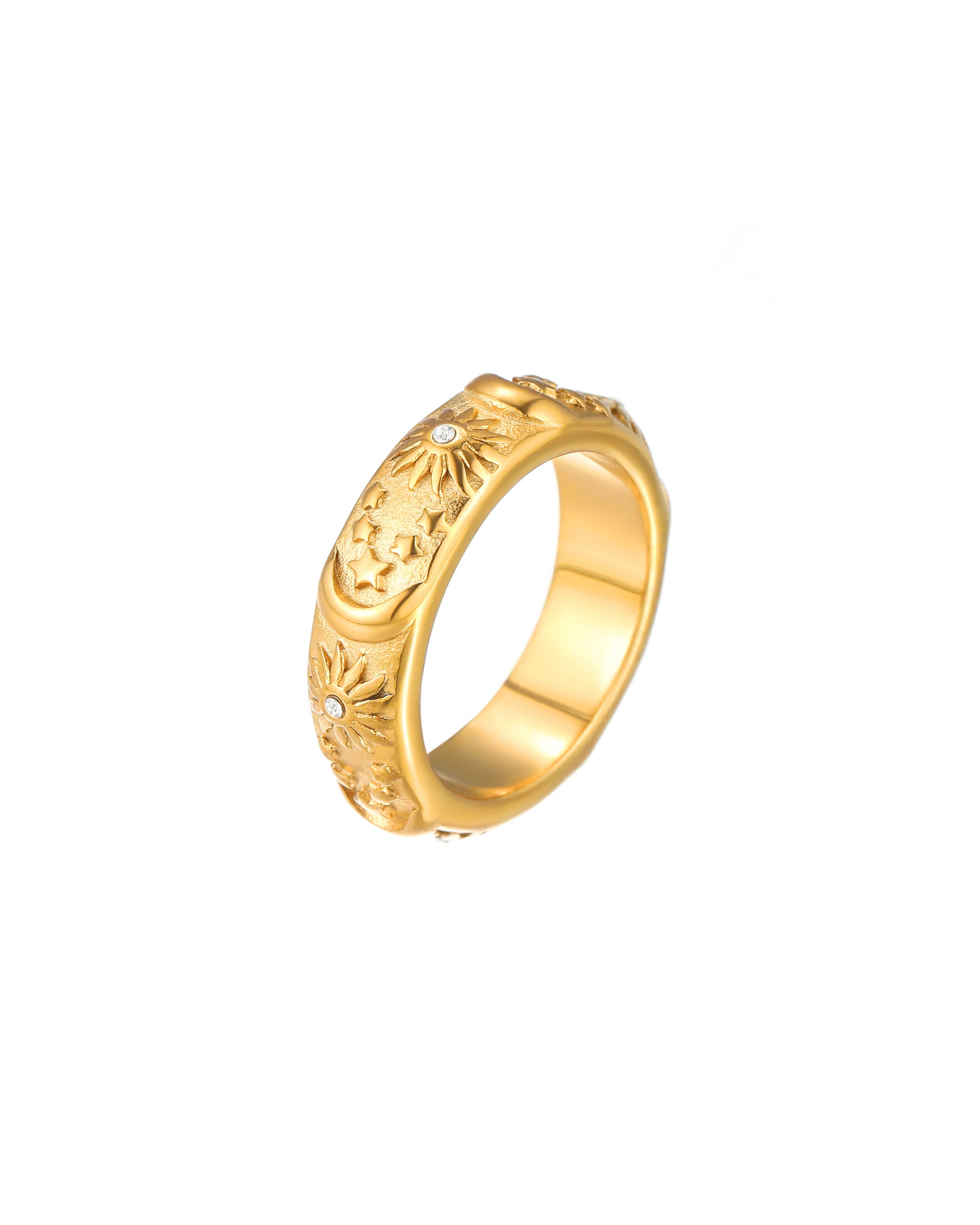 Vintage Sun & Moon Ring