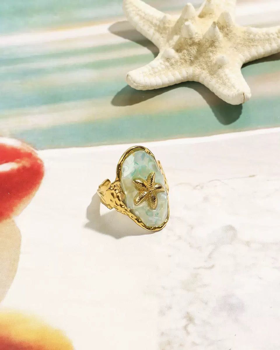 Starfish Shell Ring