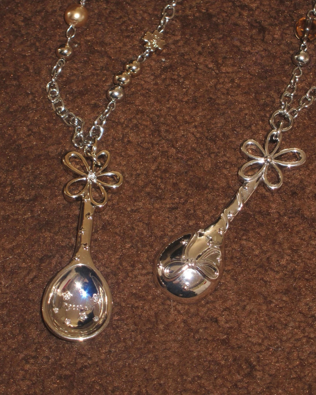Teaspoon Beaded Chain Necklace