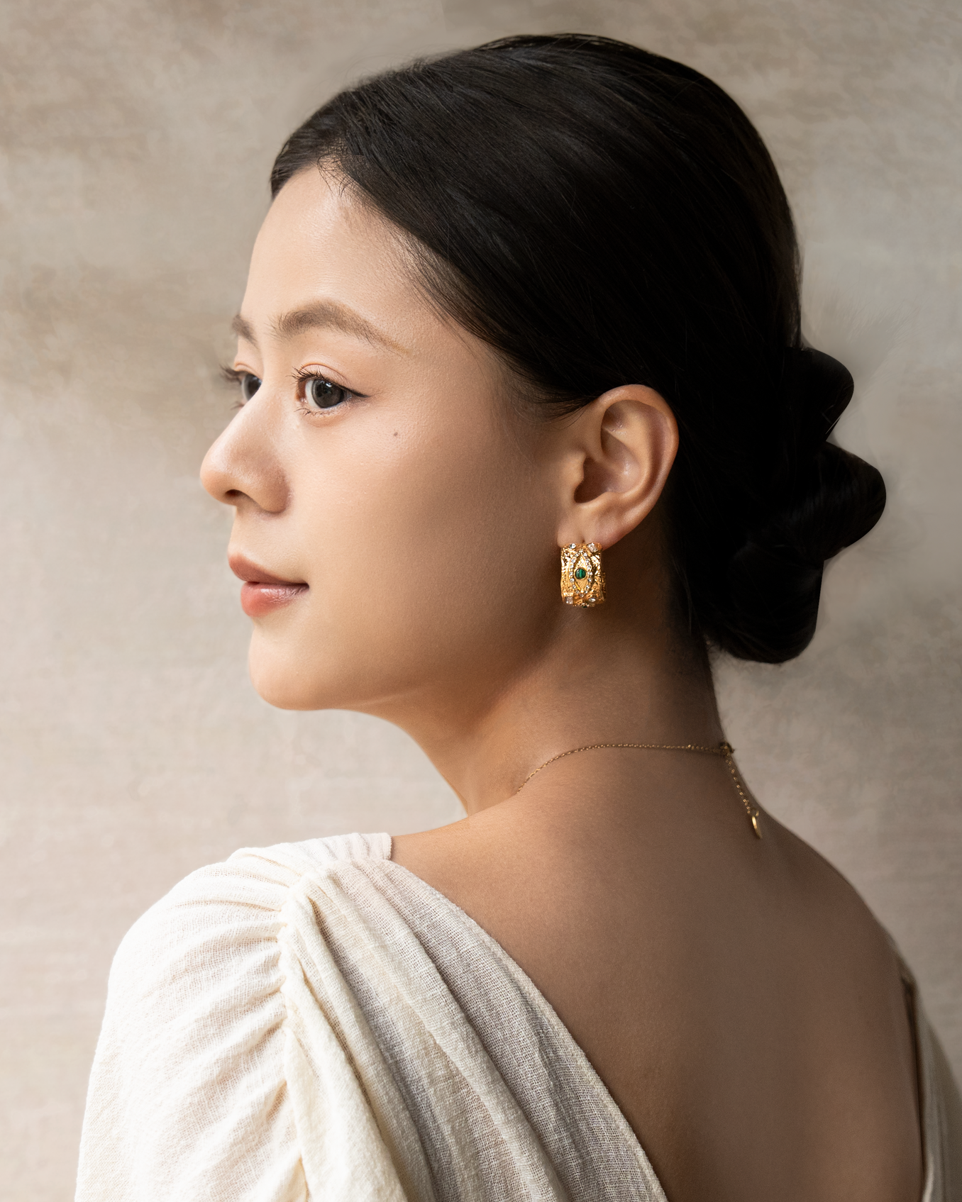 Evil Eye Protective Hoop Earrings