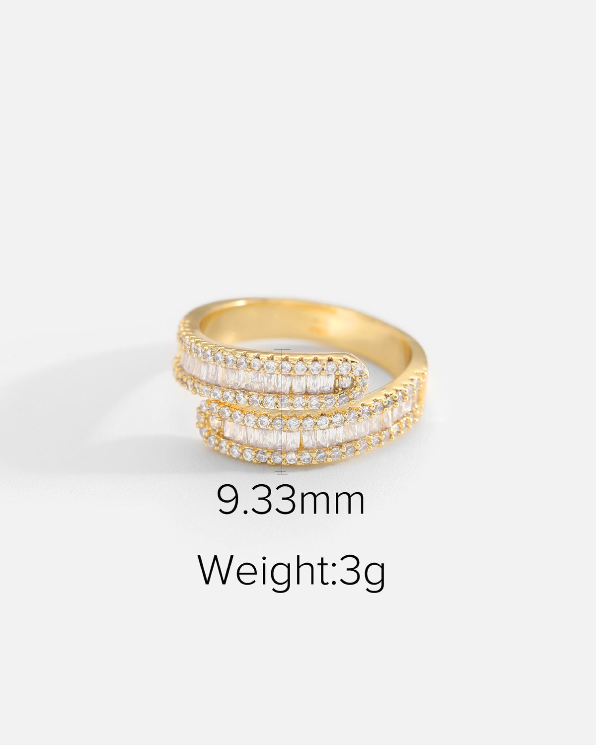 Radiant Baguette Wrap Ring