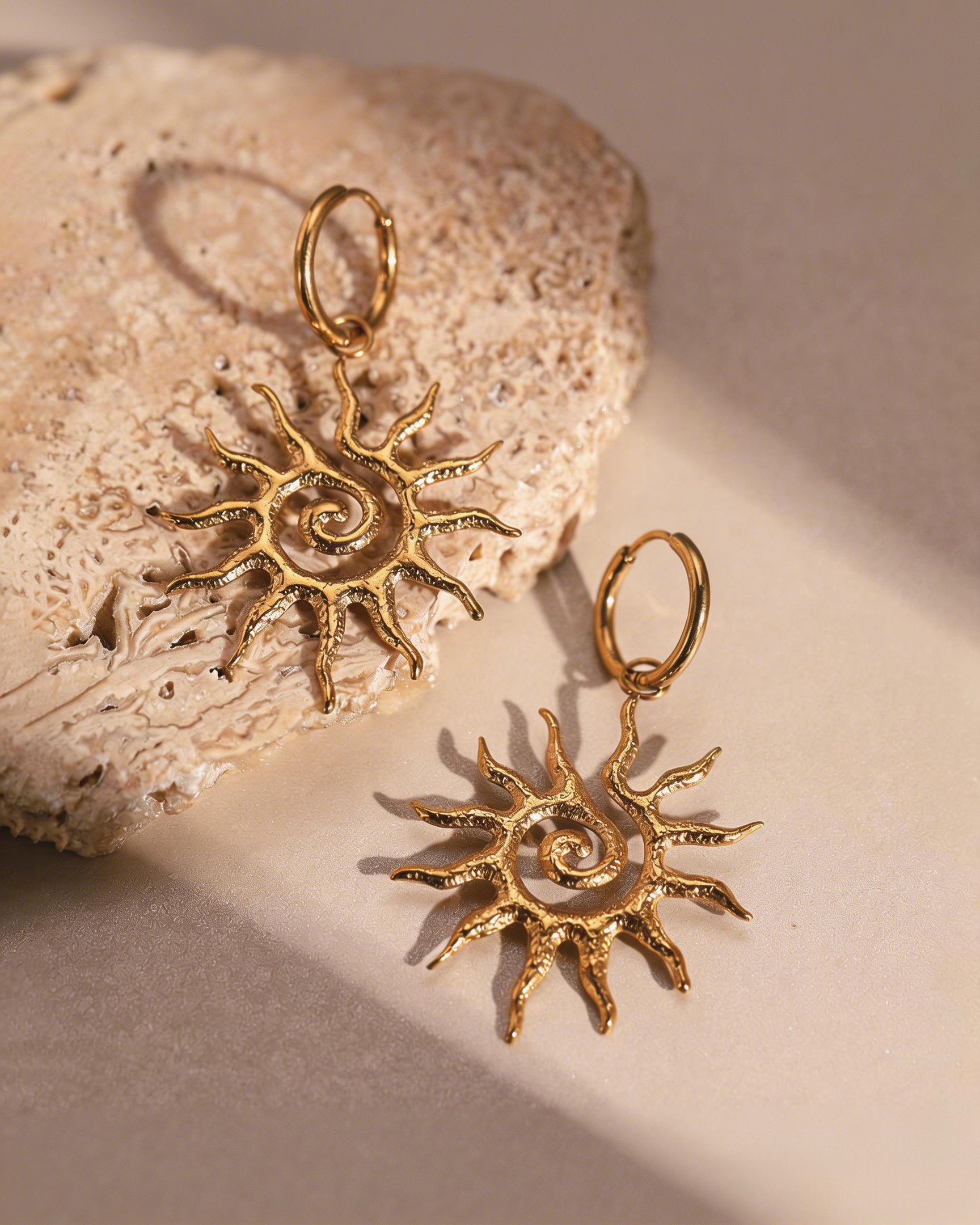 Sunflower Drop Earrings