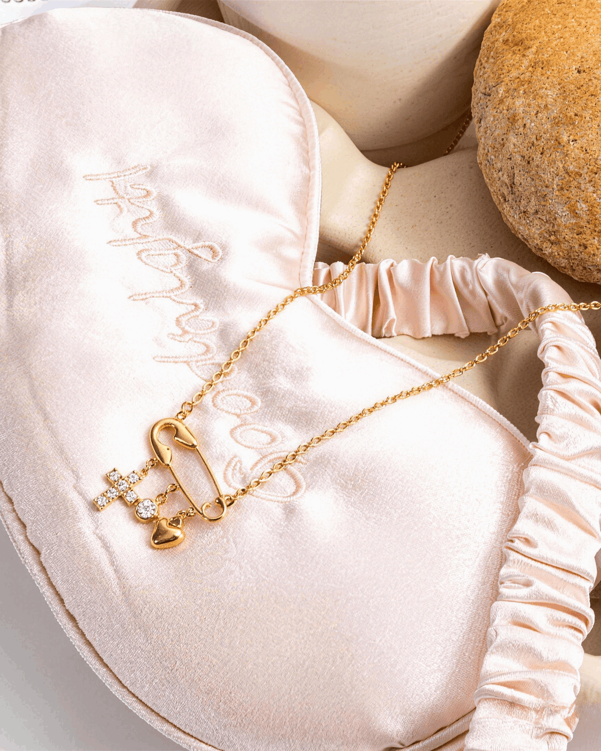 Modern Devotion Safety Pin Necklace