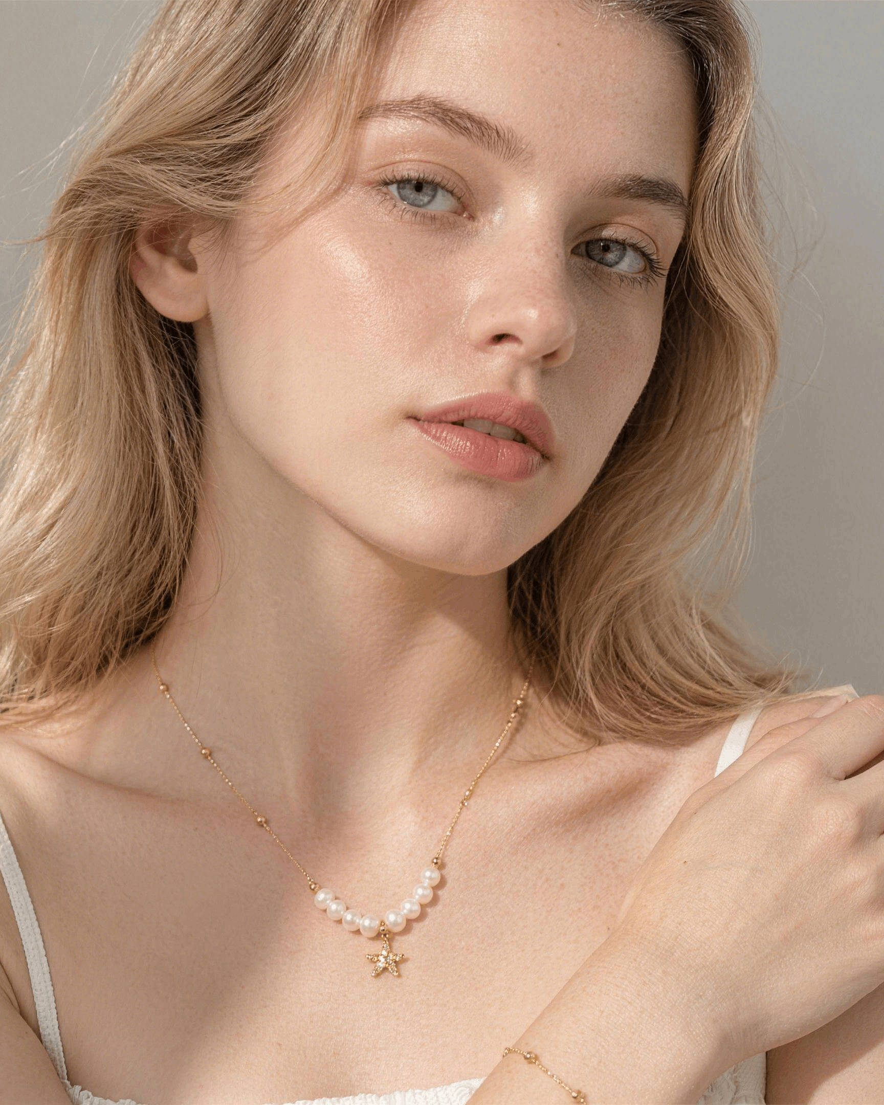 Starfish Pearl Necklace