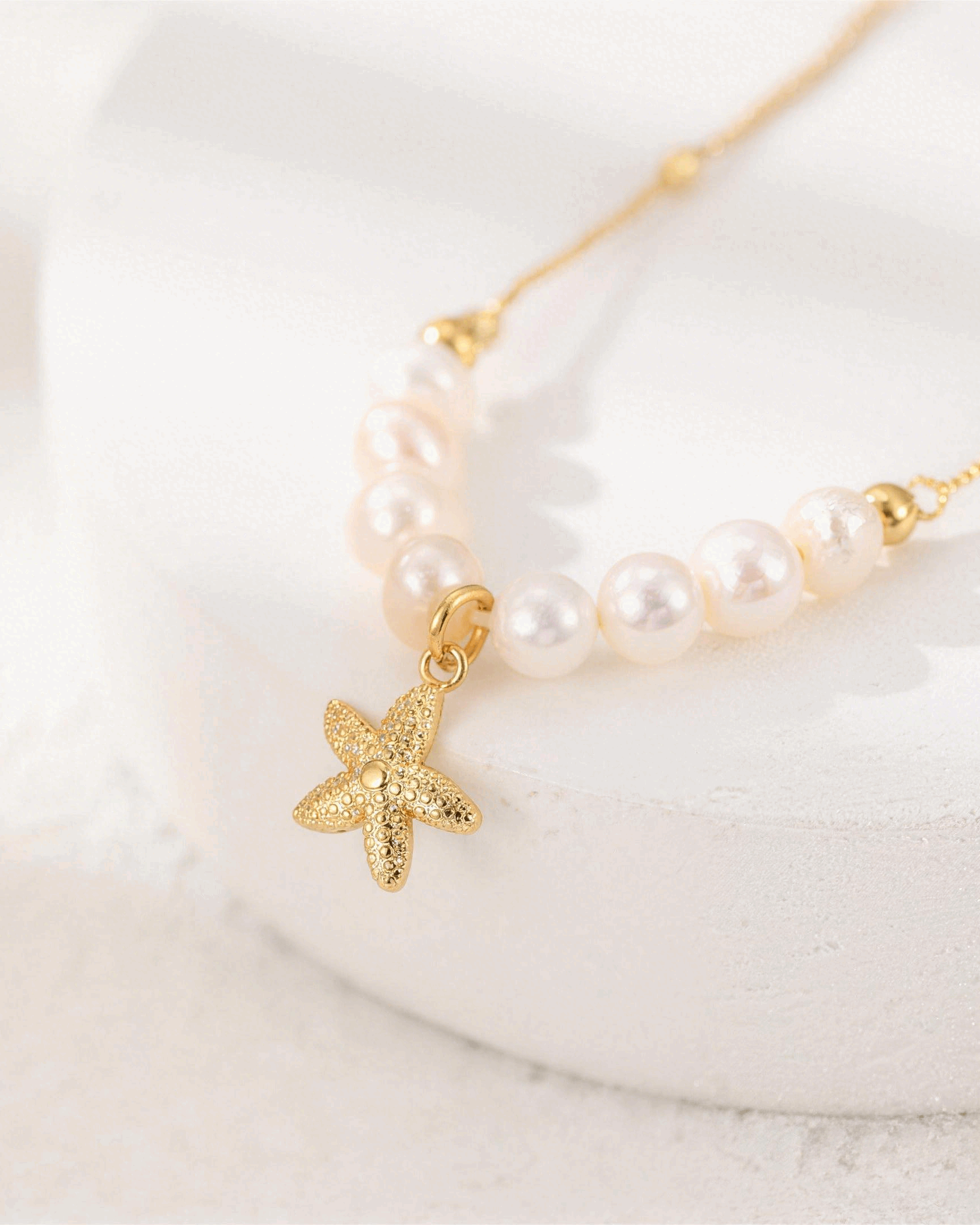 Starfish Pearl Necklace