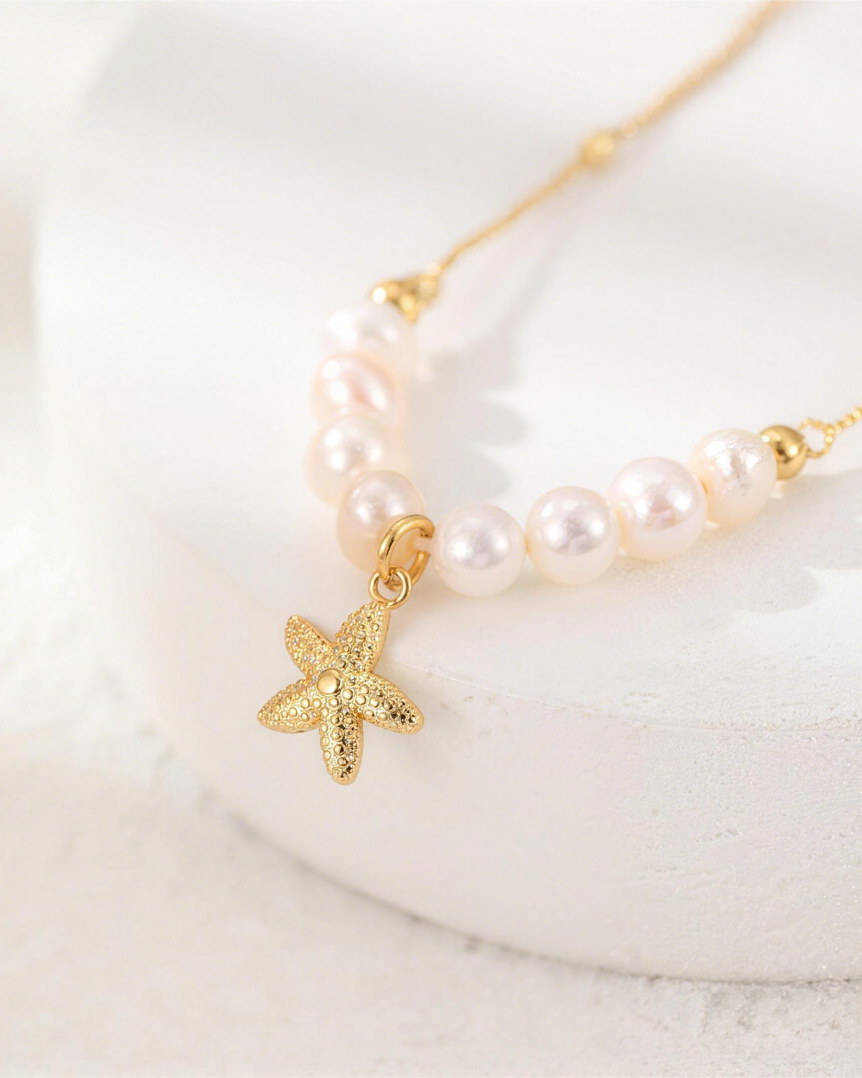 Starfish Pearl Necklace