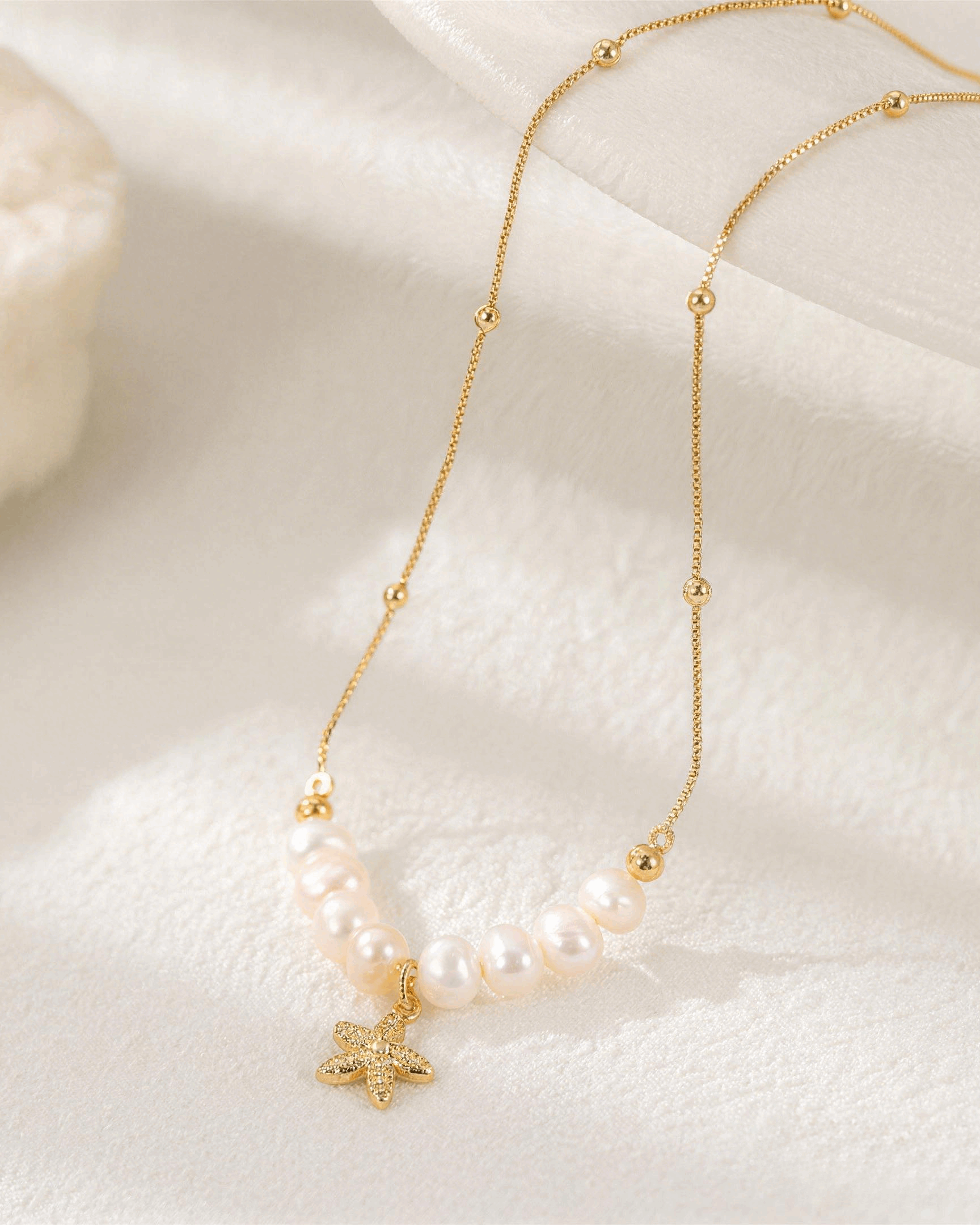 Starfish Pearl Necklace