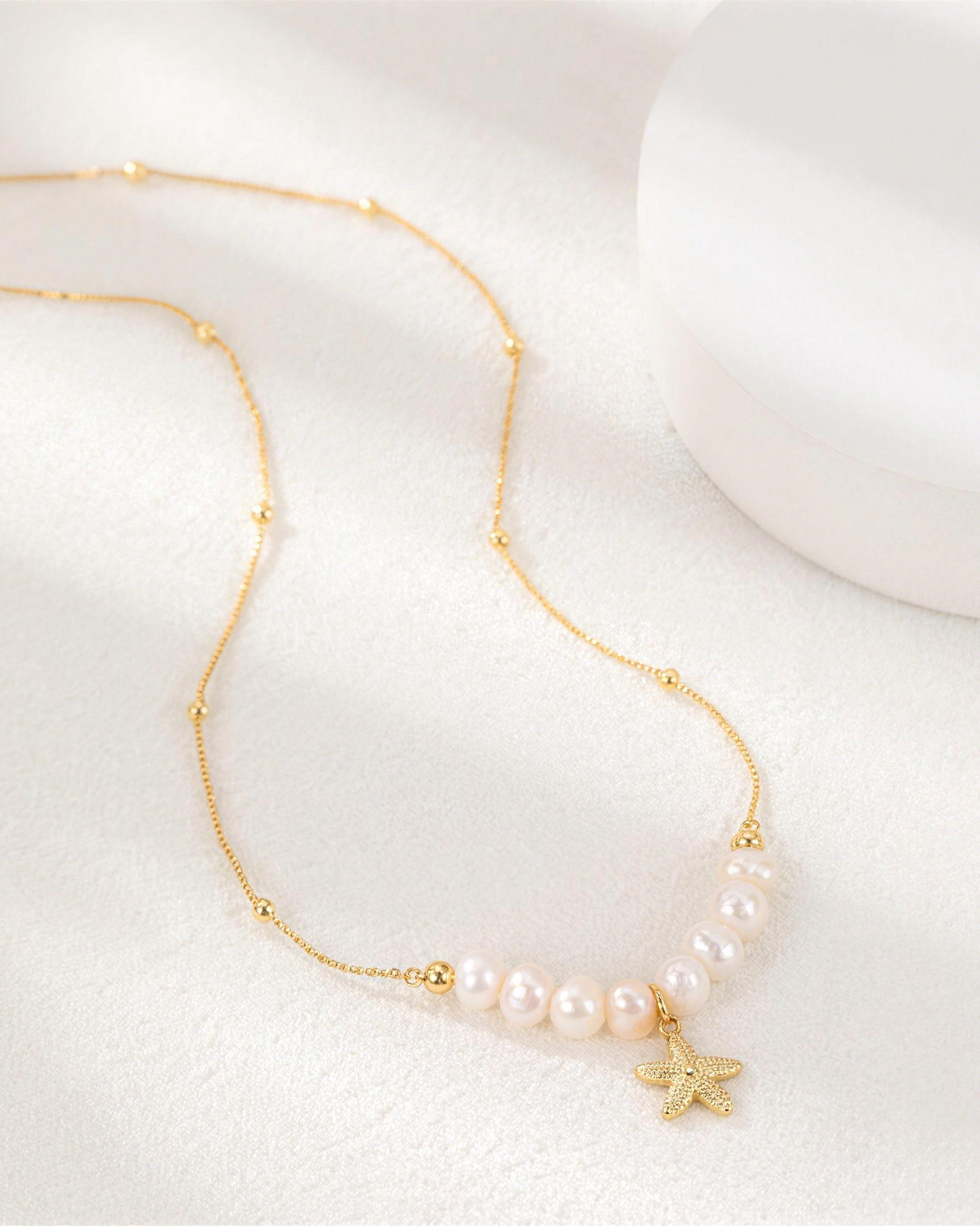 Starfish Pearl Necklace