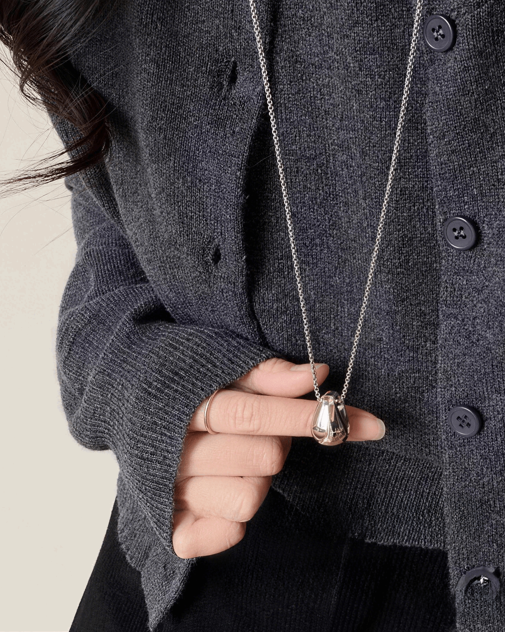 Minimalist Teardrop Long Necklace