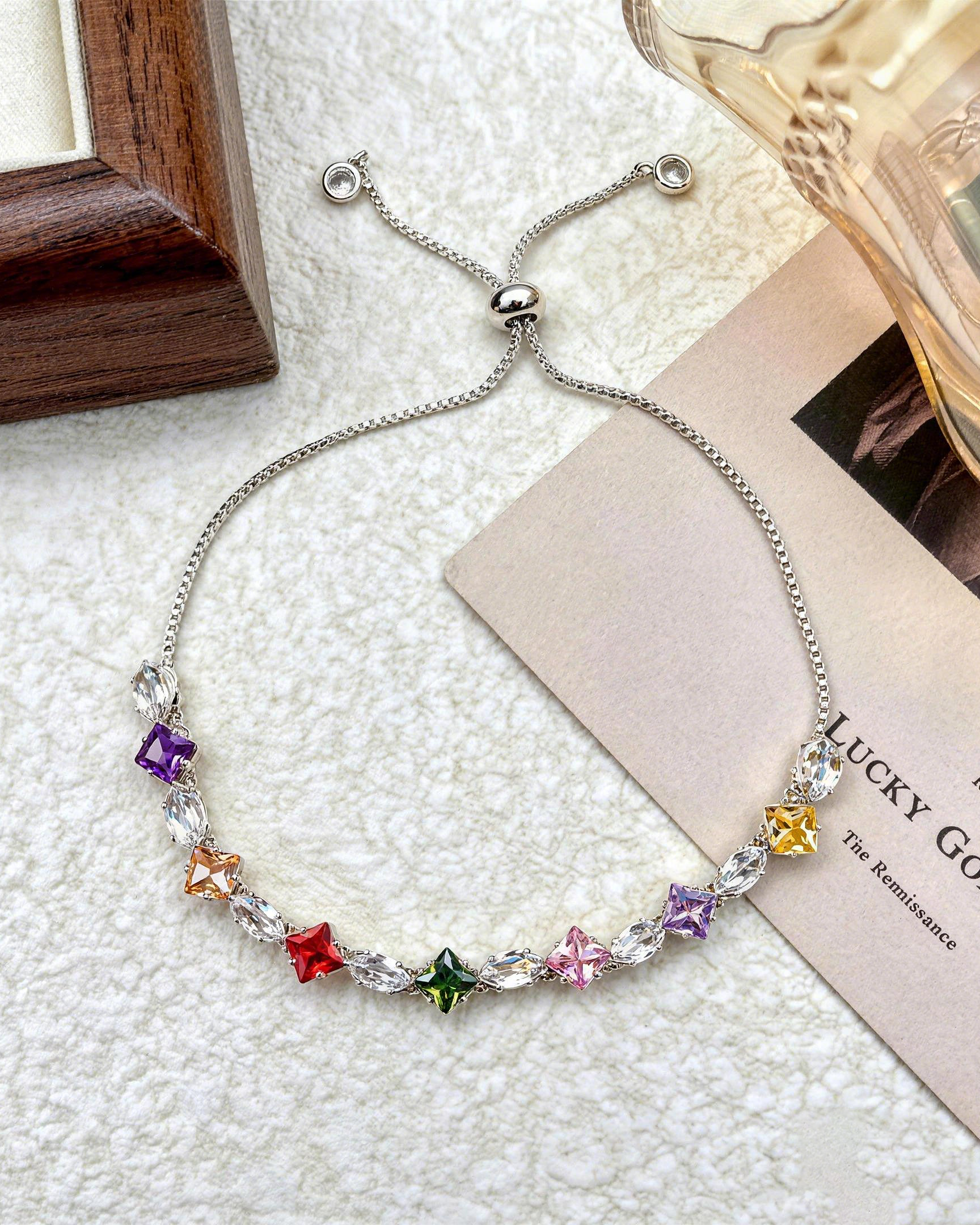Vintage multi-gemstone bracelet