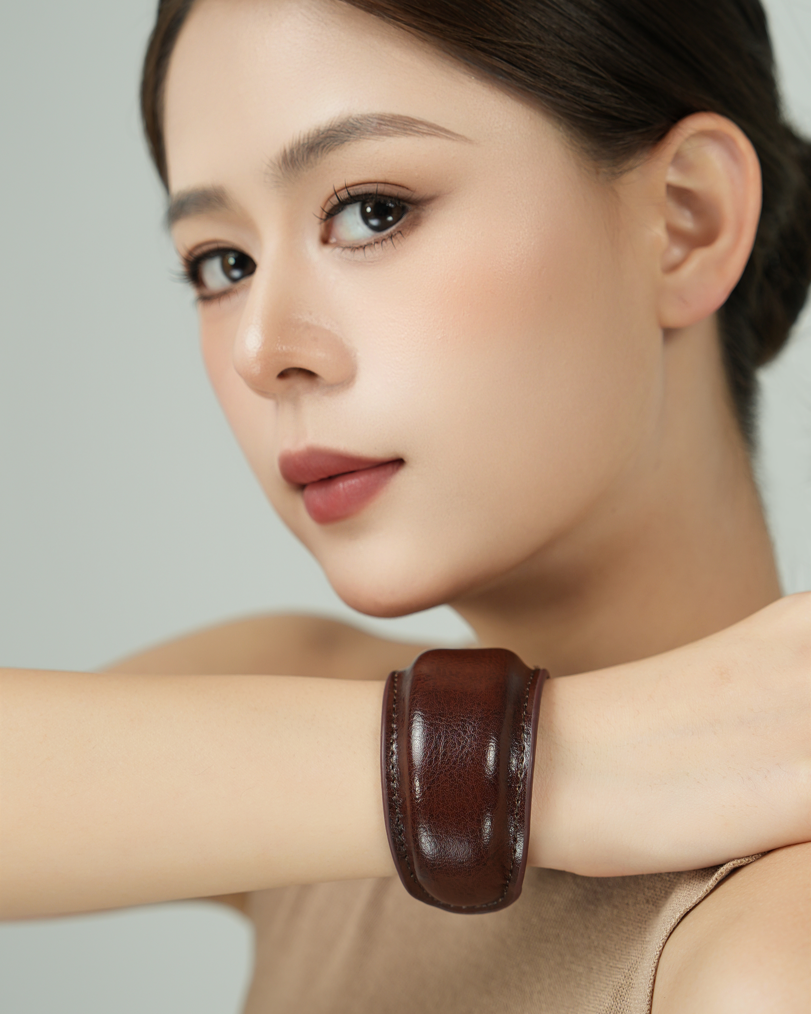 Vintage Leather Cuff Bracelet