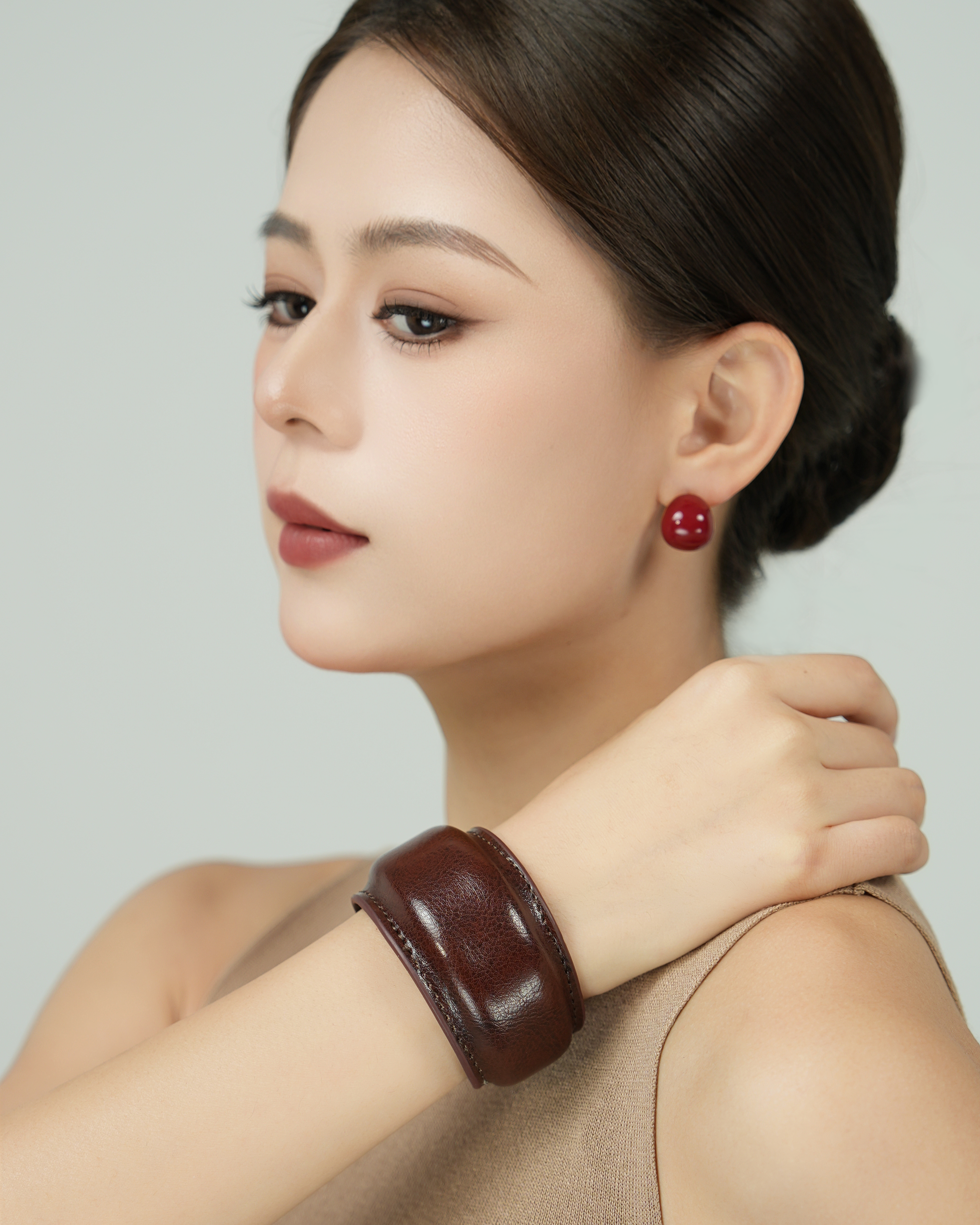 Vintage Leather Cuff Bracelet