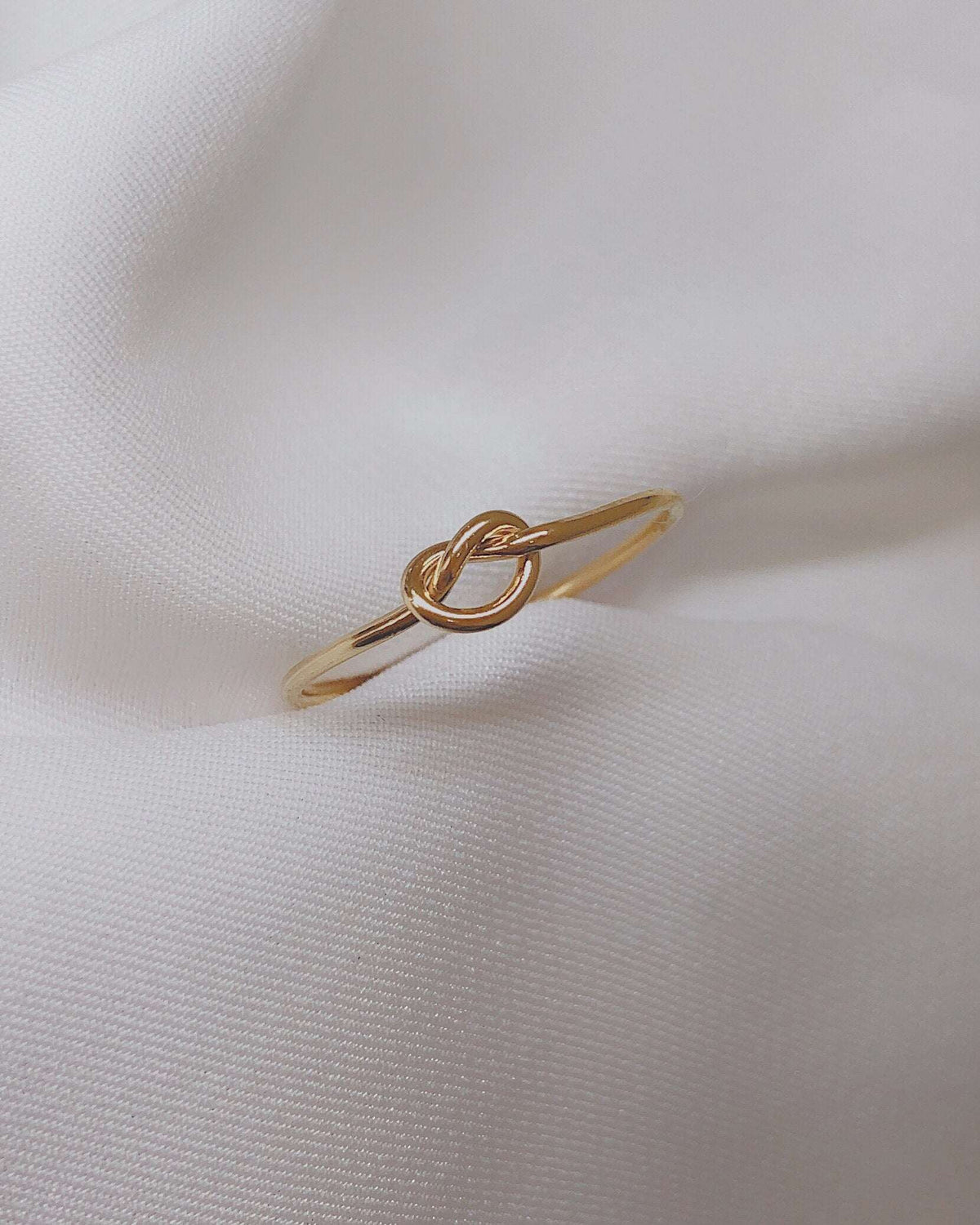 Minimalist Heart Knot Ring