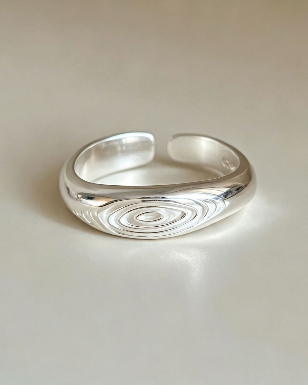 Water Ripple Open Ring