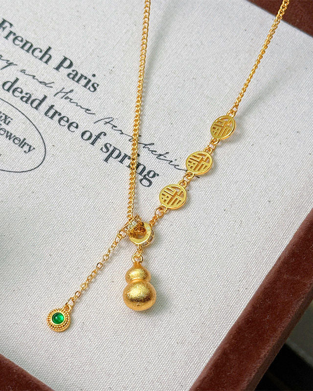 Gourd Lucky Pendant Necklace