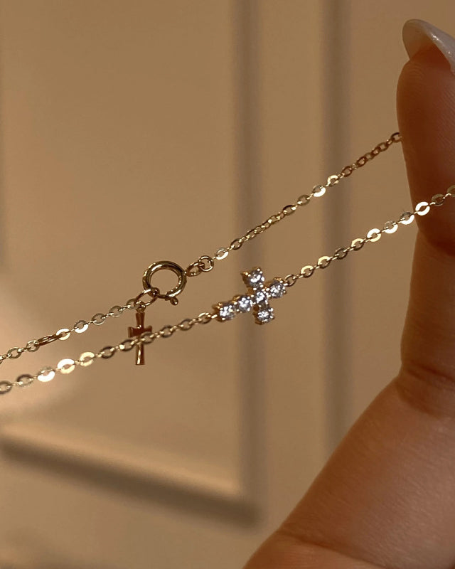 Cross Charm Chain Bracelet
