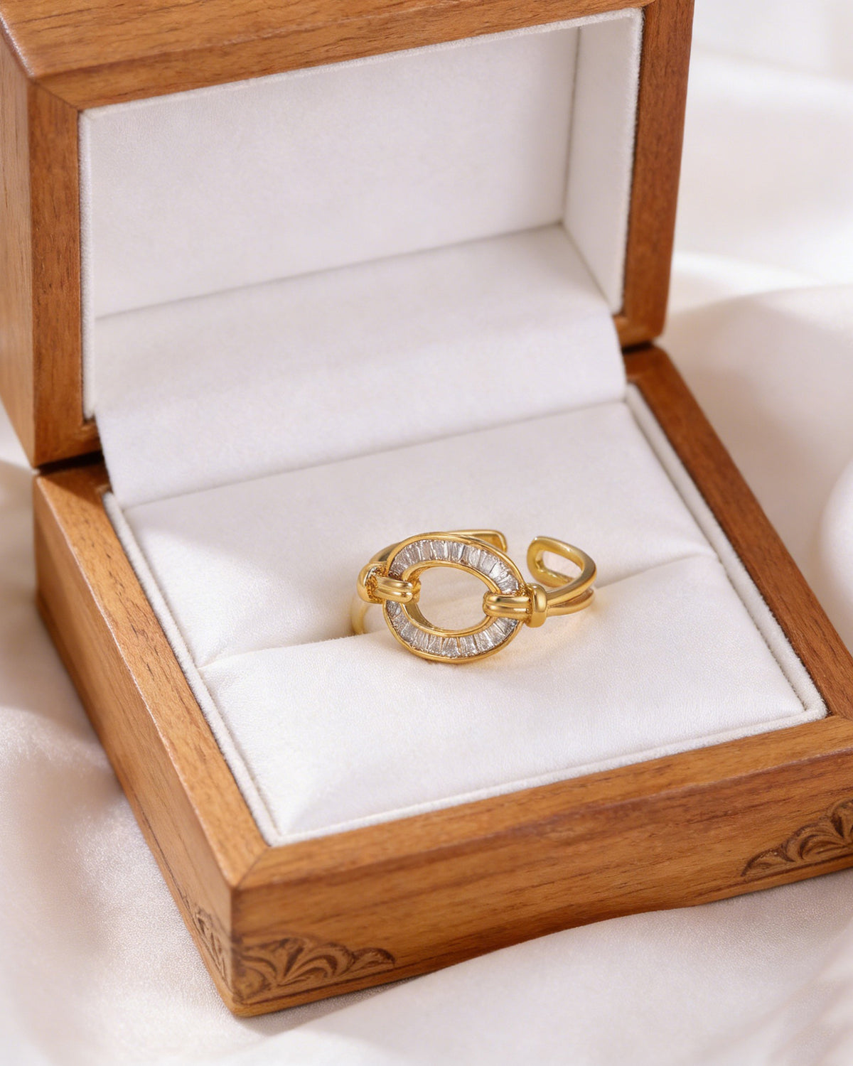 Zircon Minimalist Open Ring