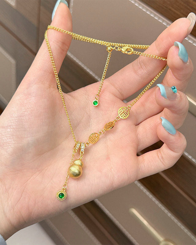 Gourd Lucky Pendant Necklace