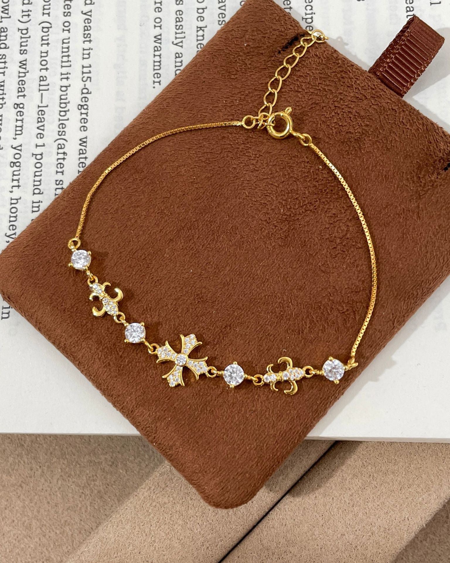 Cross Flower Bracelet