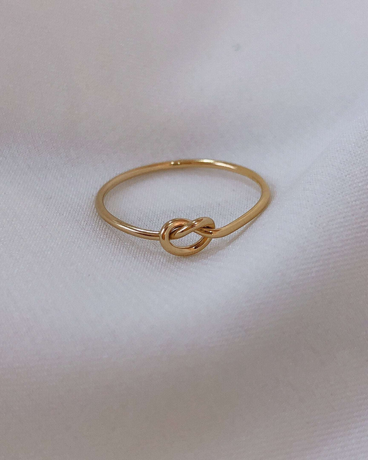 Minimalist Heart Knot Ring