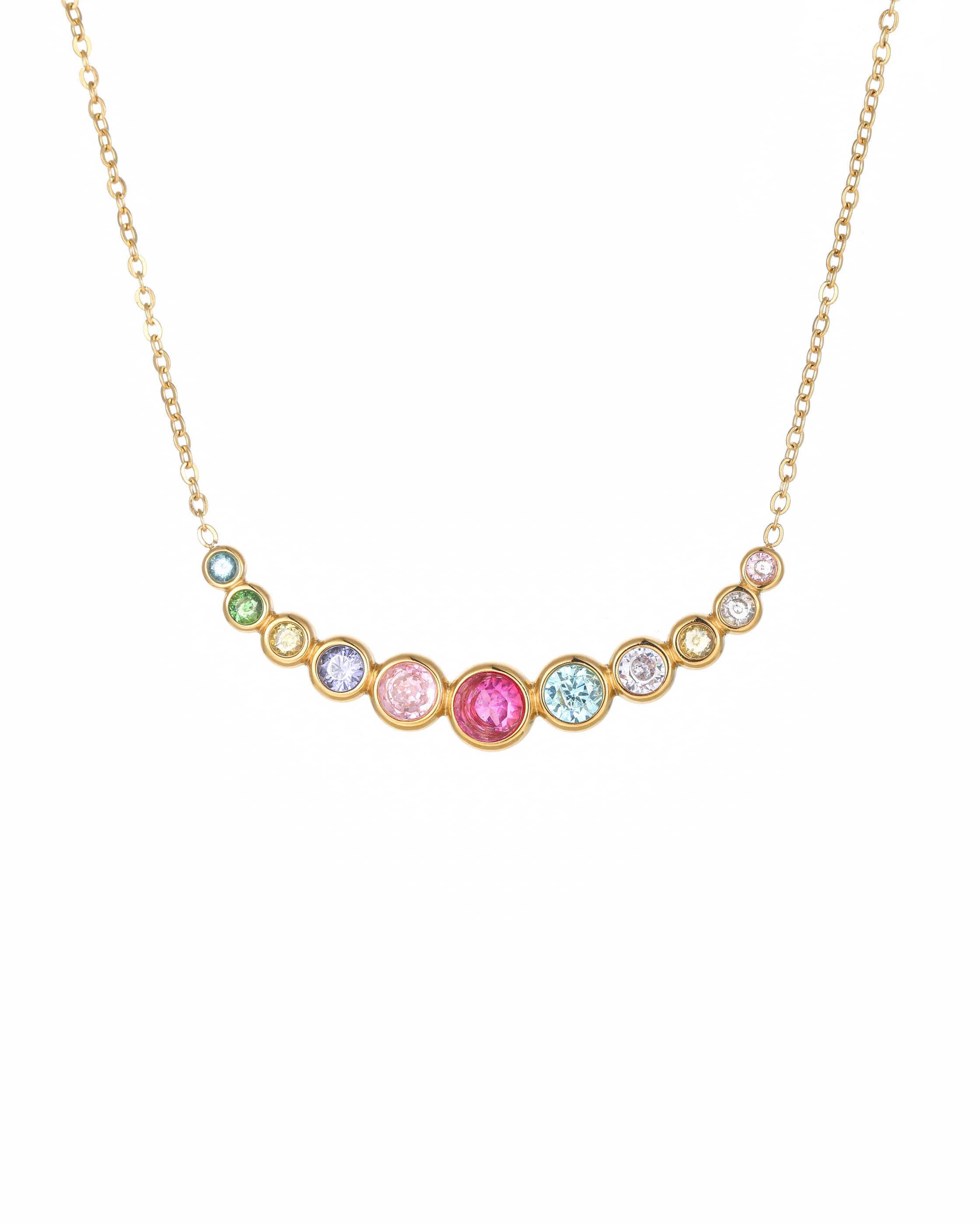 Rainbow Smile Minimalist Necklace