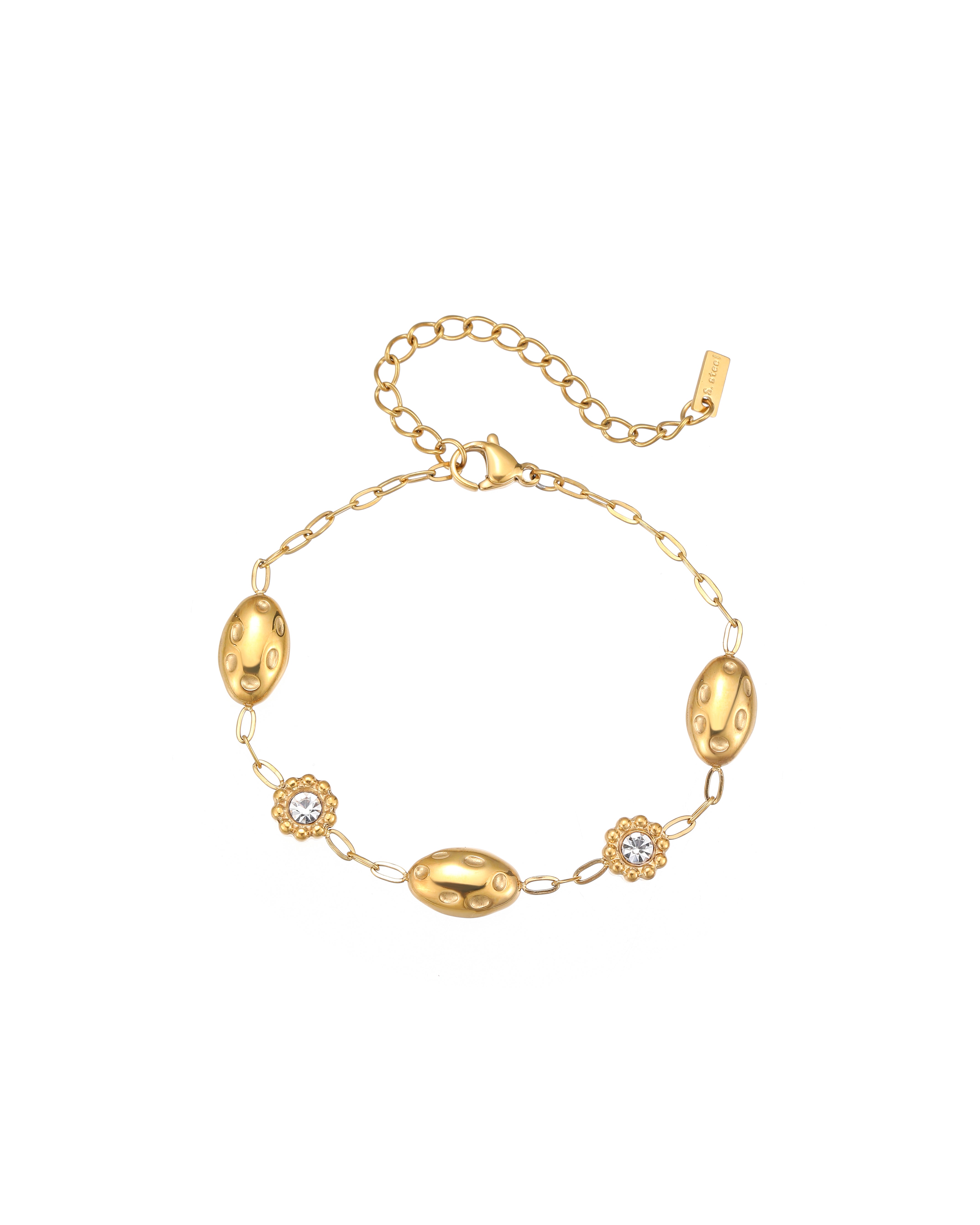 Zircon Flowers Bracelet