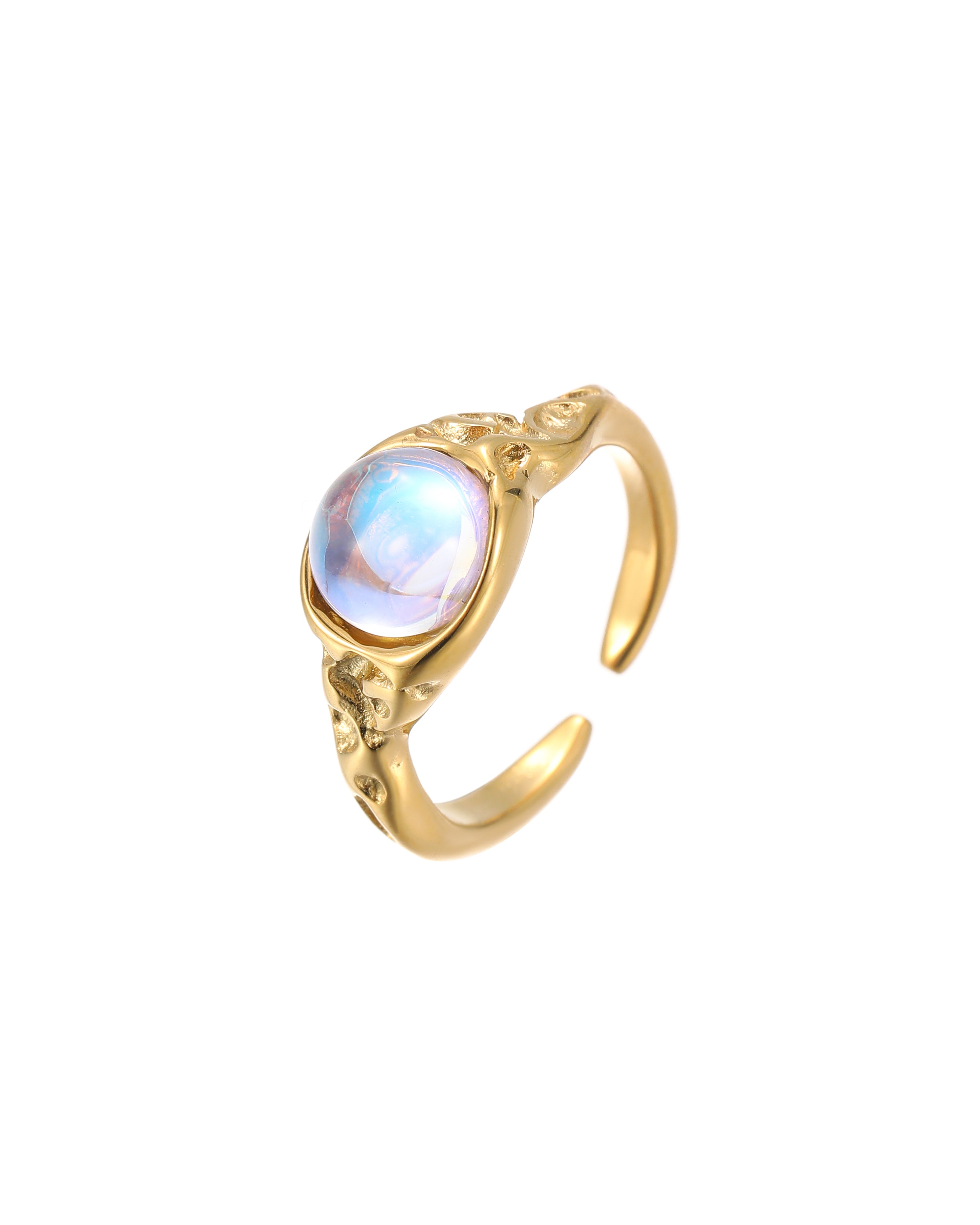 Moonstone Open Ring