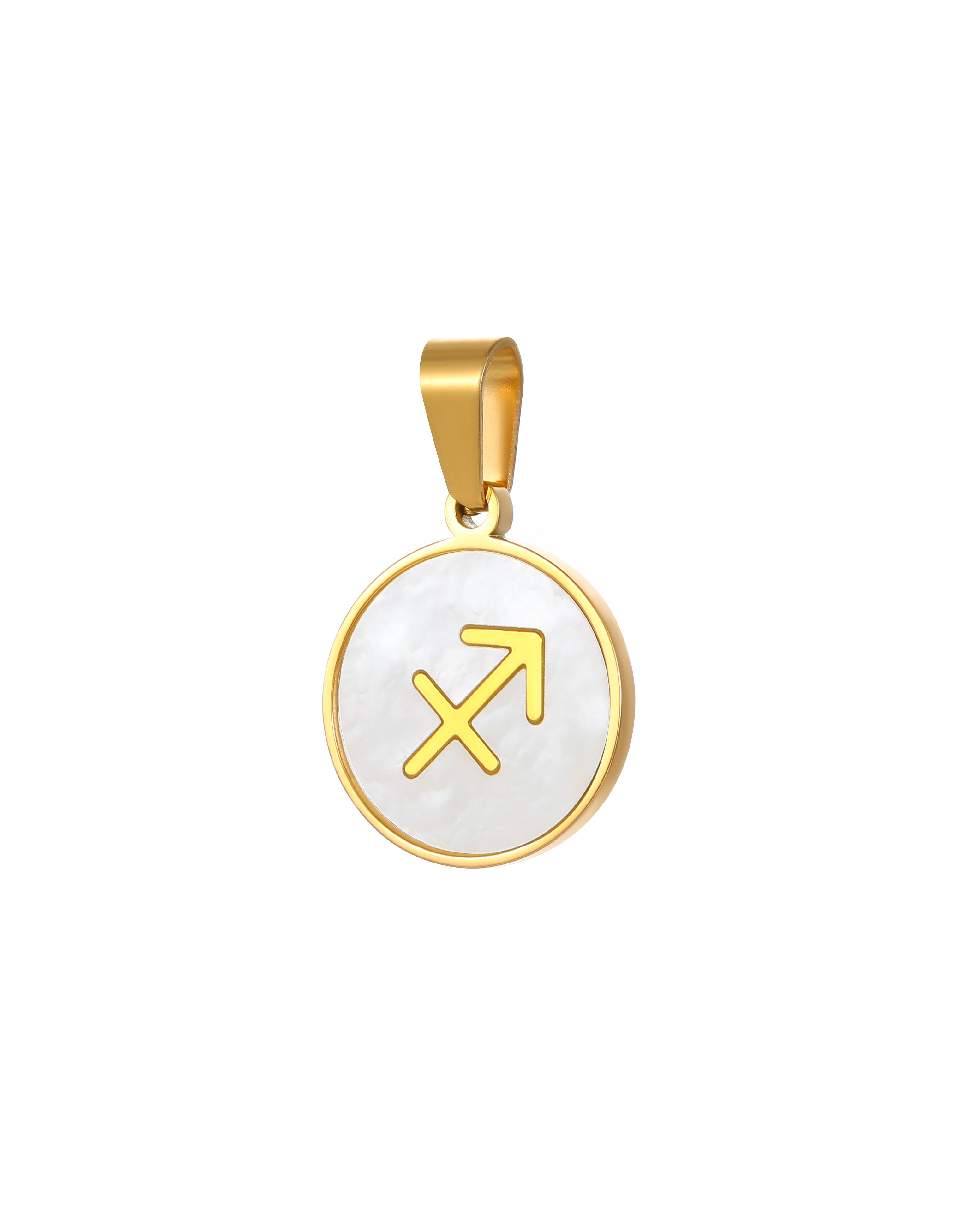 Sagittarius Zodiac Mother of Pearl Charm