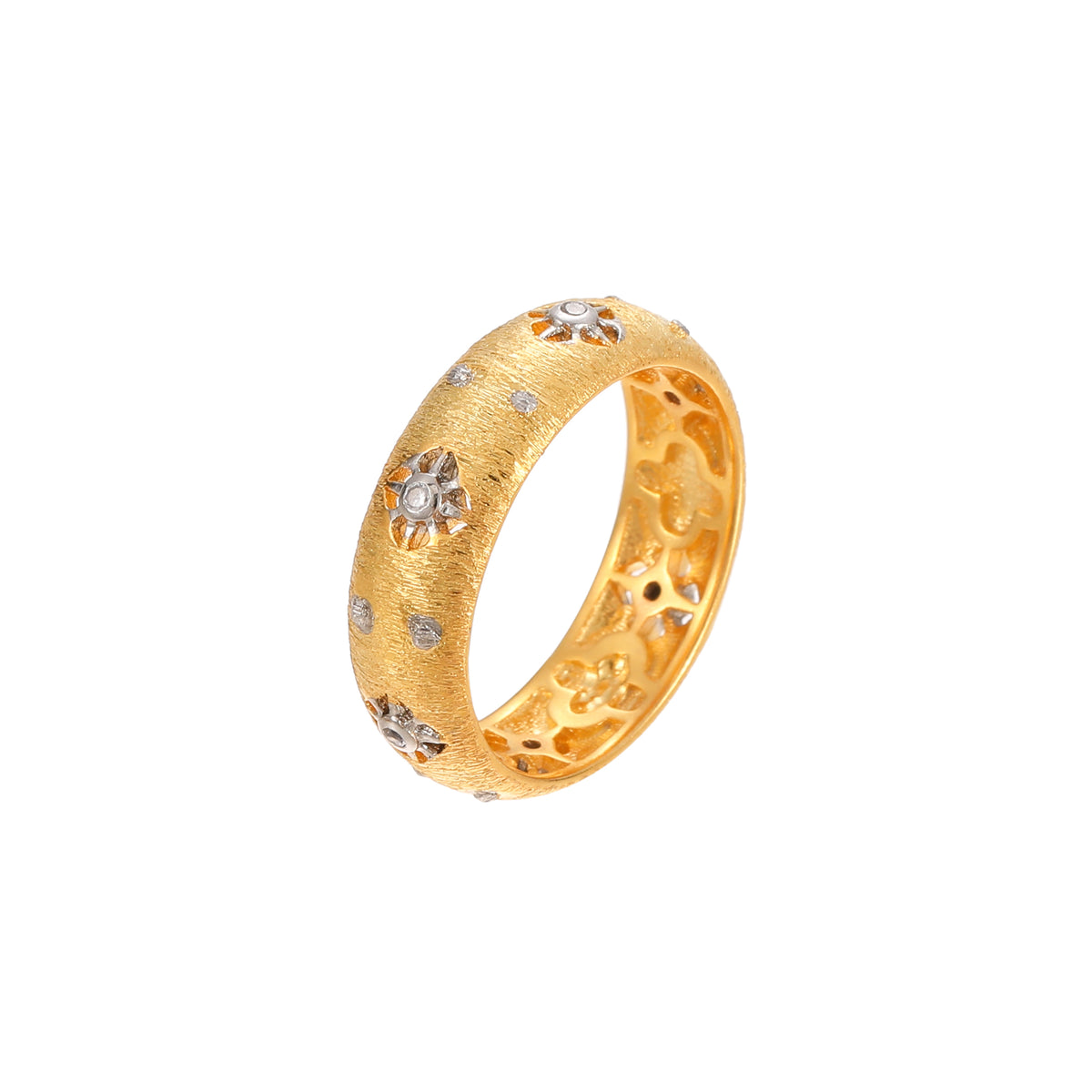 Celestial Hexagram Gold Ring