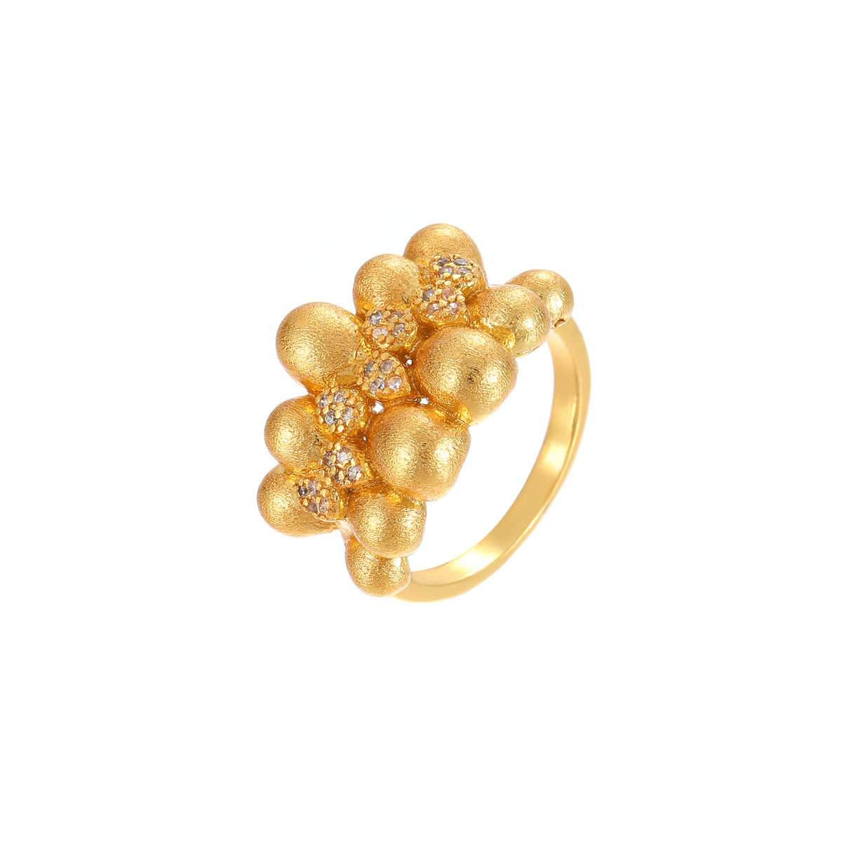 Golden Bloom Diamond Ring